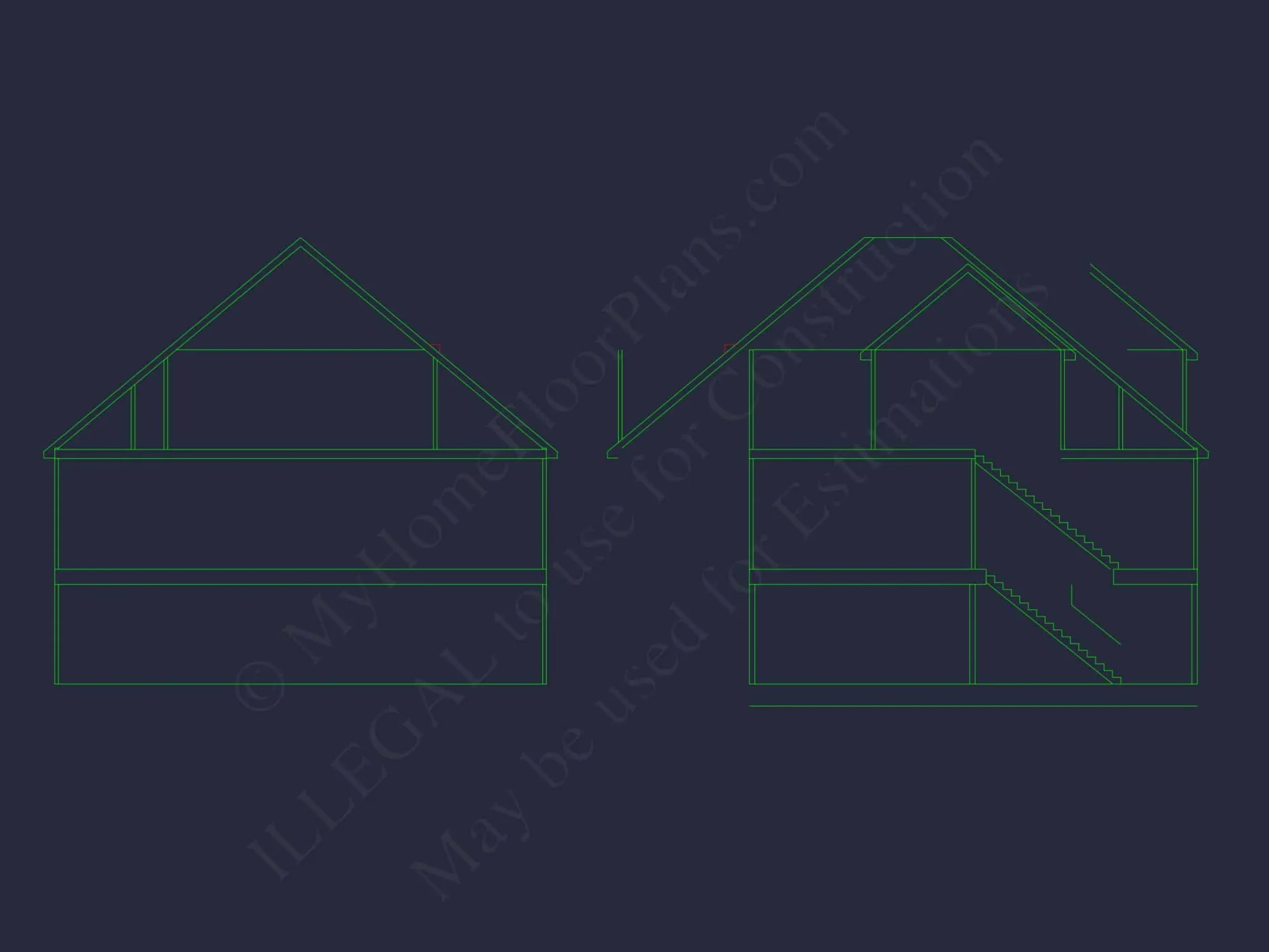 Beach house Plan: Architectural CAD Floor Plans & Designs