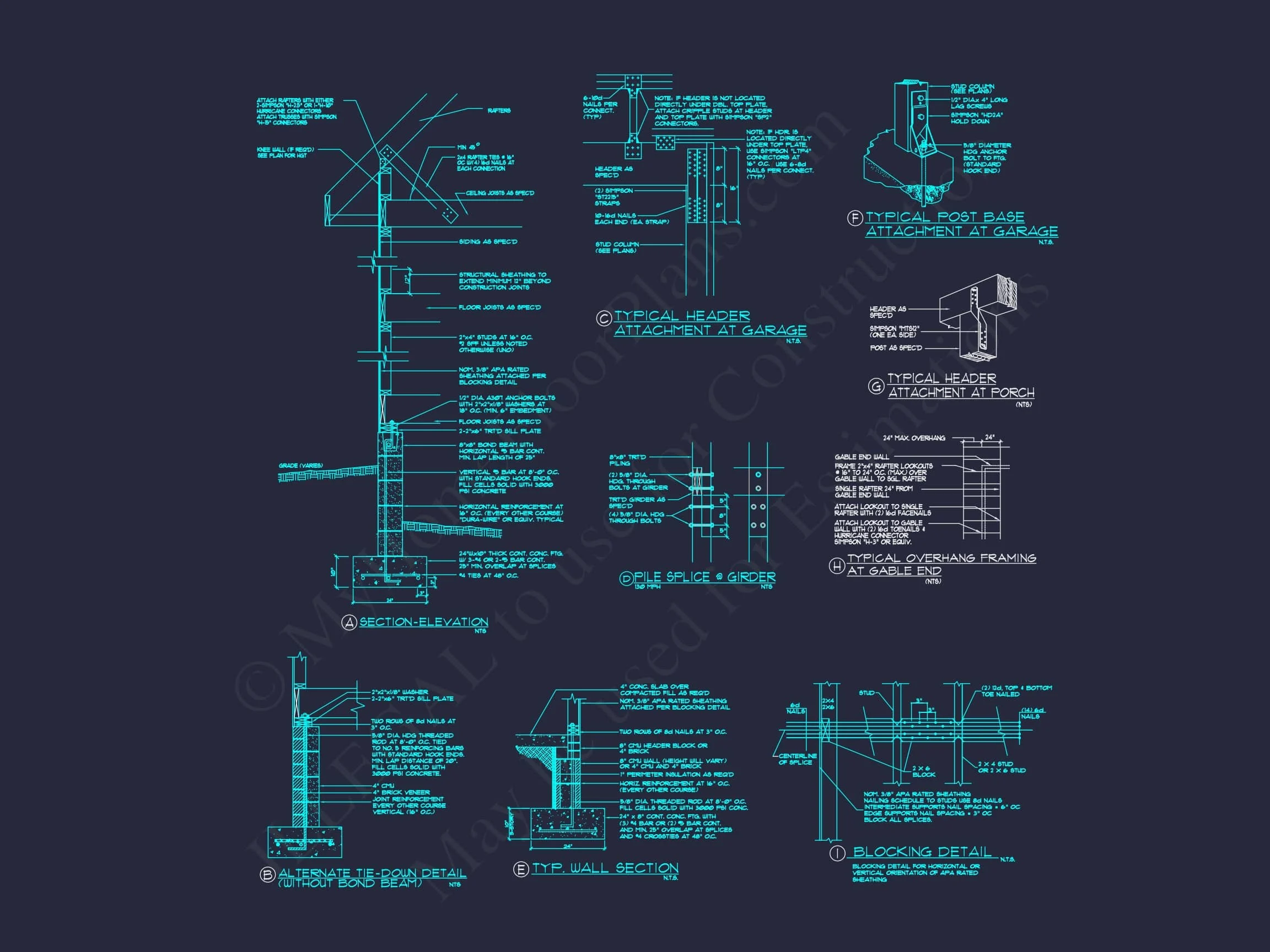 10-1882 HOUSE PLAN - Elegant Colonial Revival House Plan with Detailed Floor Designs 17 Elegant Colonial Revival house Plan with Detailed Floor Designs