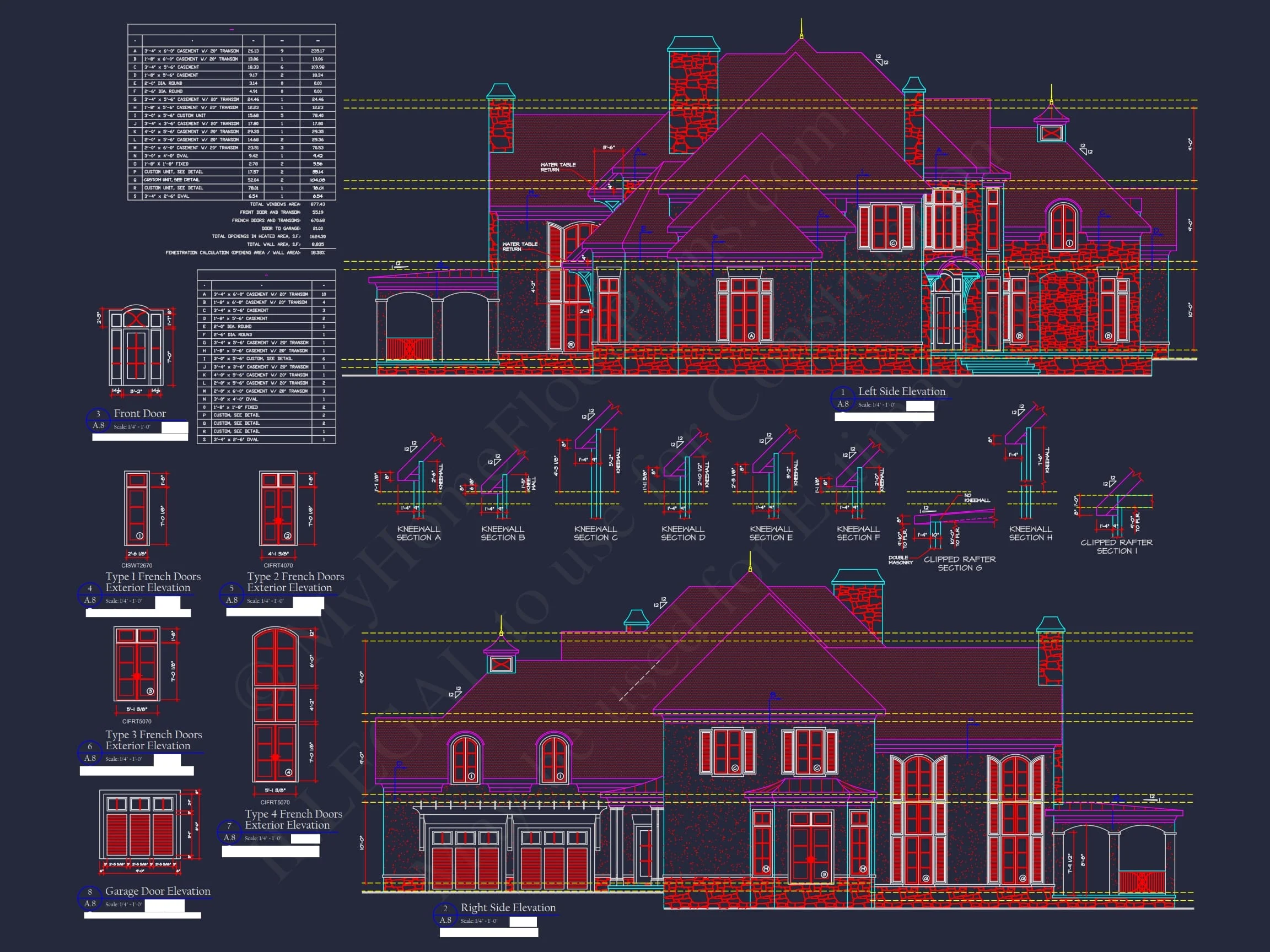 Luxury European Traditional house Plan & Blueprint Designs