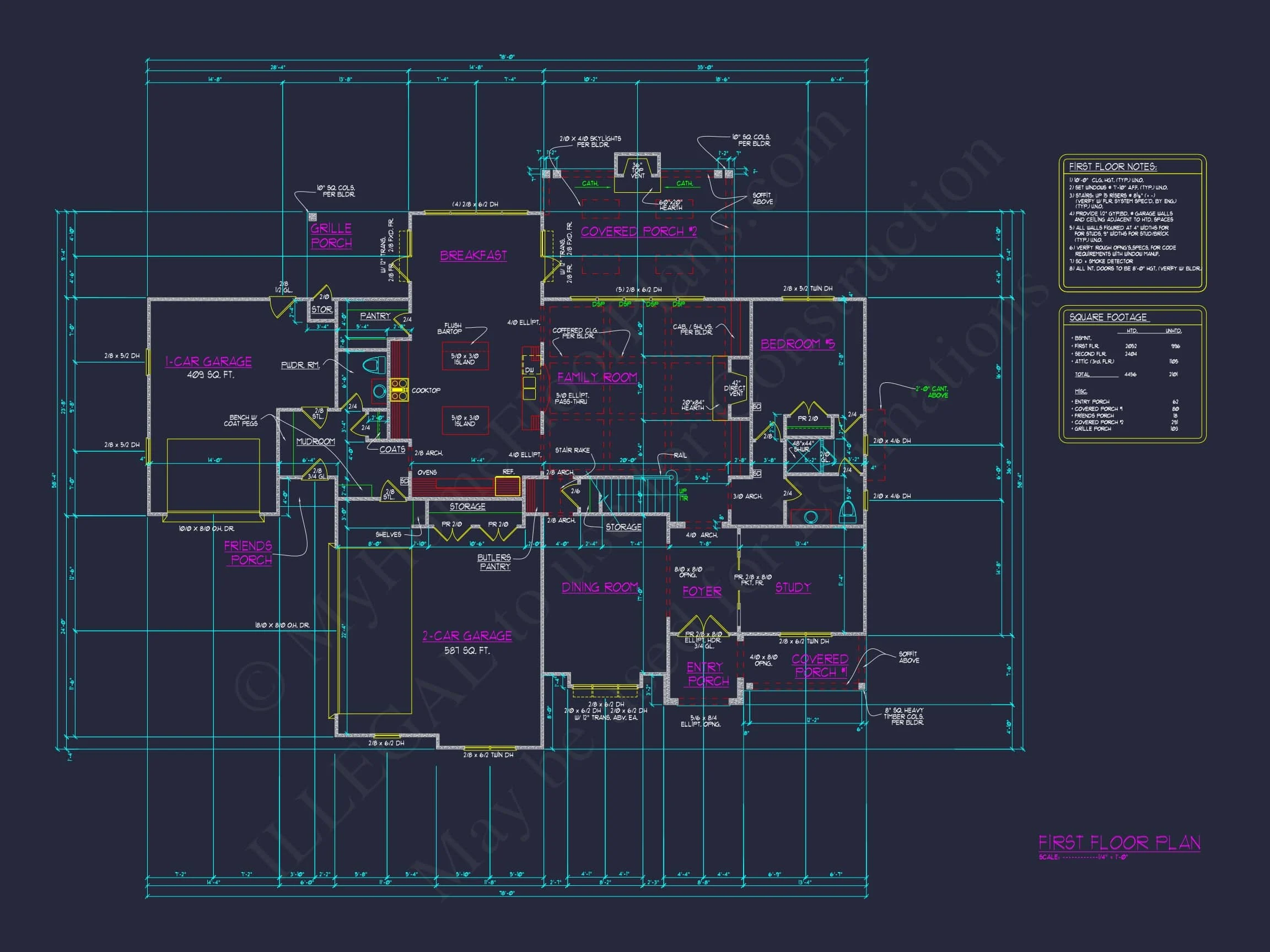 Elegant house Floor Plan Featuring 3D CAD Architecture Designs