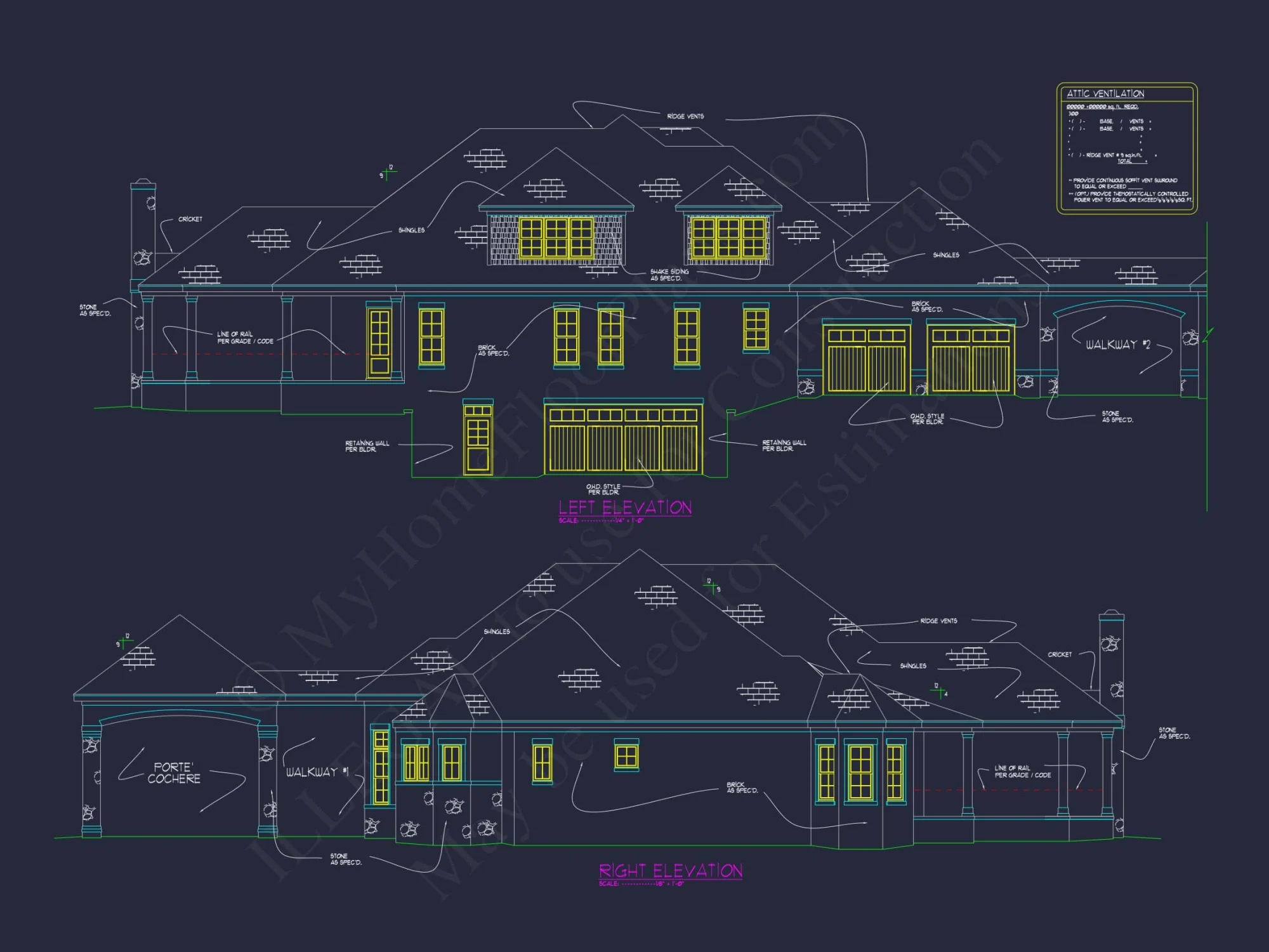 Luxury house Blueprint with Stunning CAD Floor Plan Designs