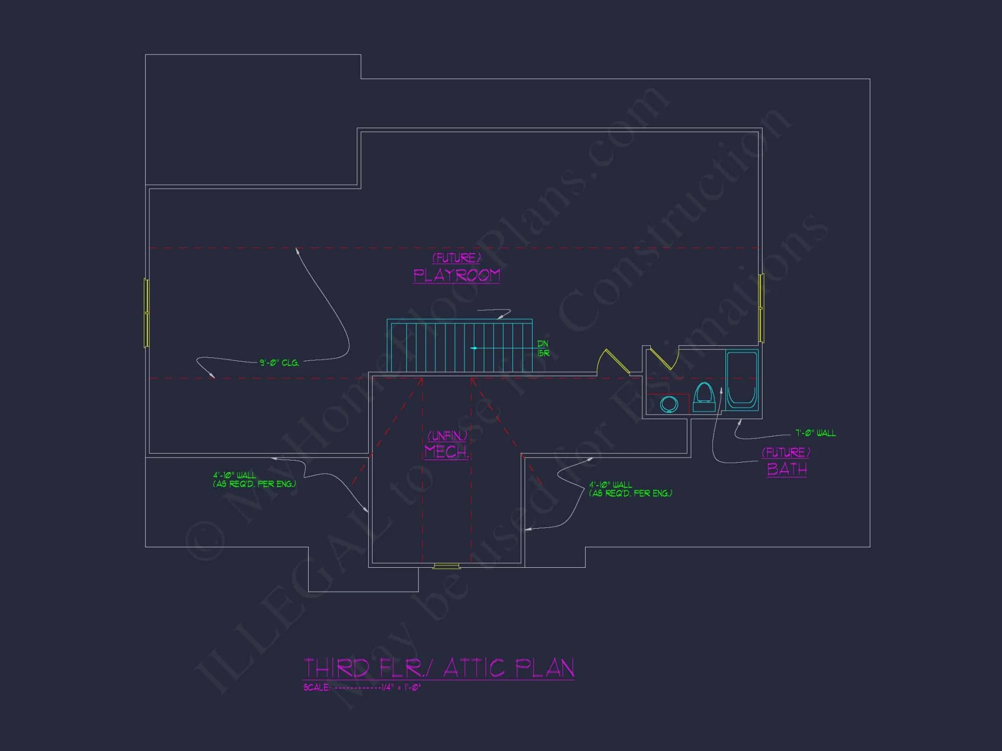 Elegant house Blueprint – Floor Plan & CAD Architecture Design