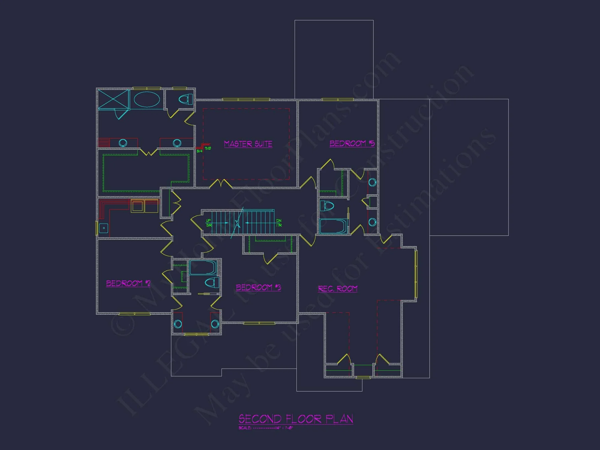 Elegant house Blueprint – Floor Plan & CAD Architecture Design