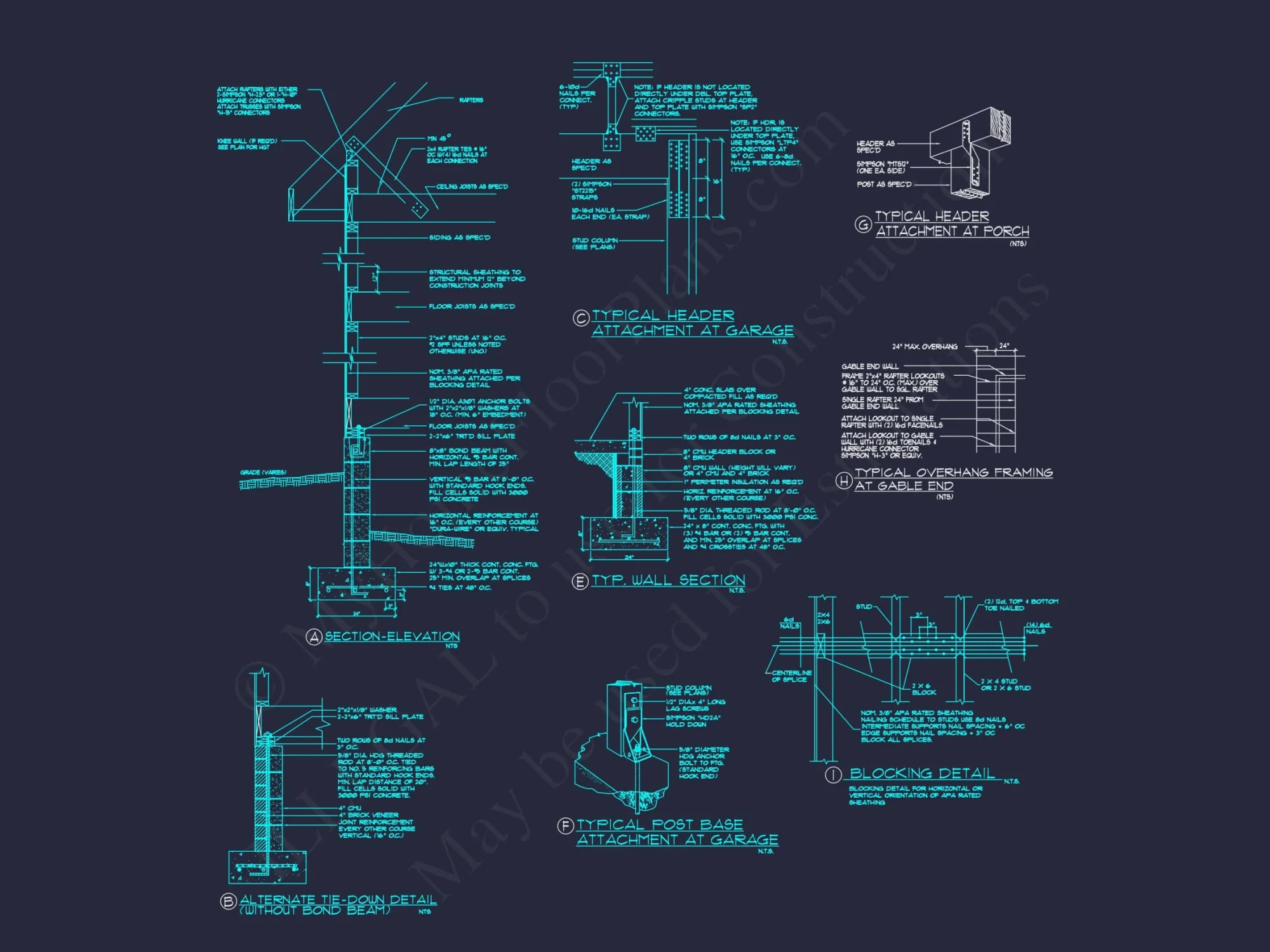 Elegant Colonial Revival house Plan with CAD Designs and Floor Plans