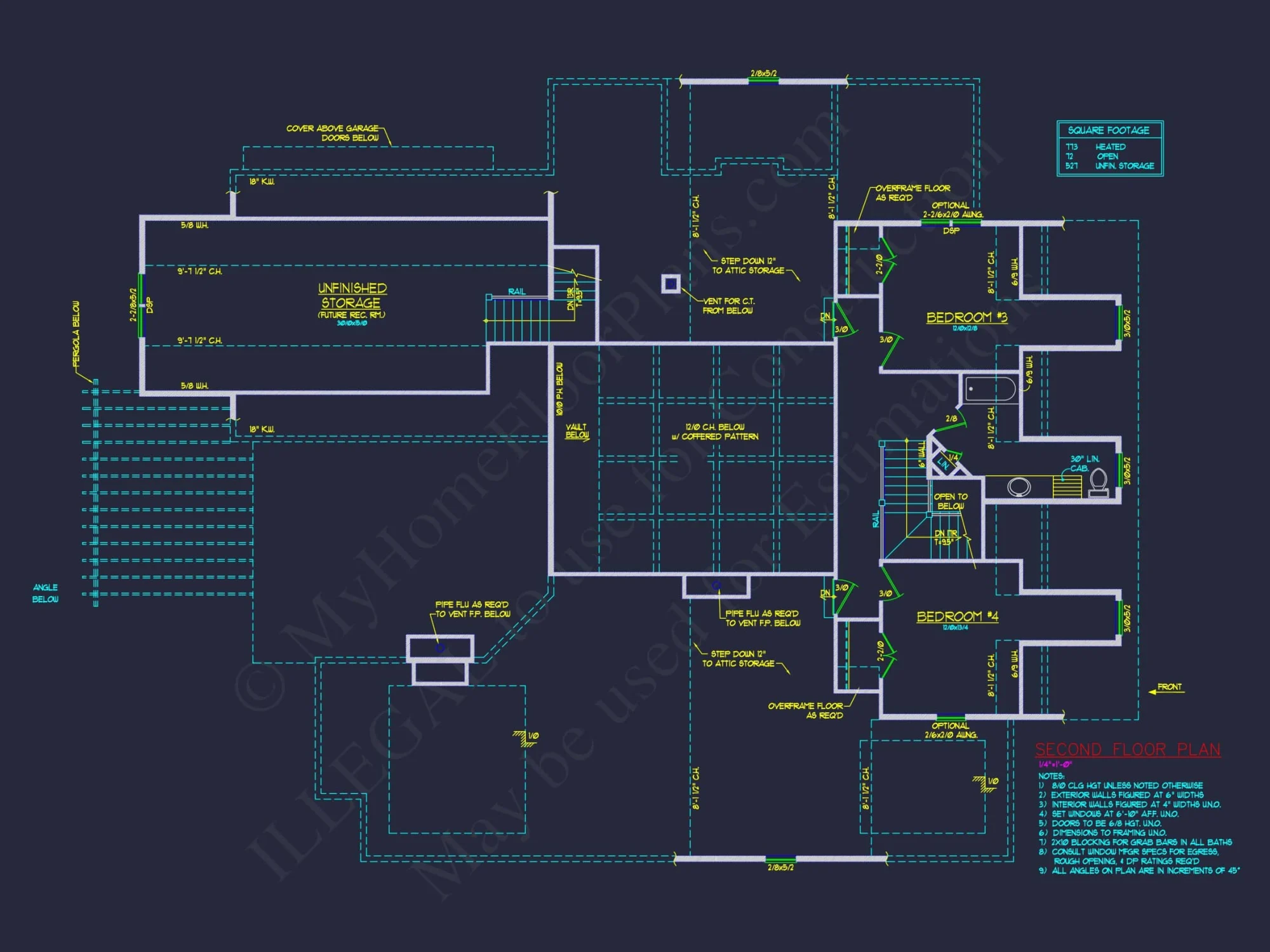 Elegant Colonial Revival house Plan with CAD Designs and Floor Plans