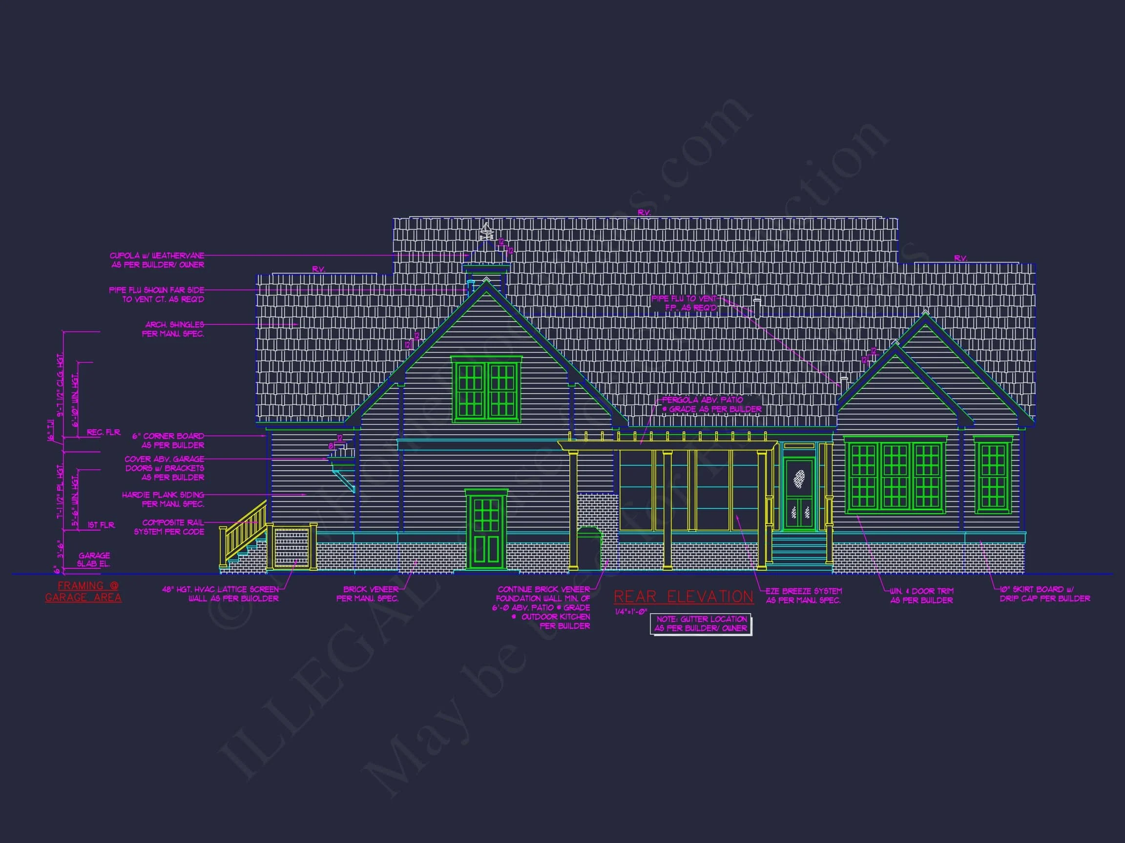 10-1716 HOUSE PLAN - 4-Bed, 5-Bath, 3,856 SF Colonial Revival House Plan 39 Elegant Colonial Revival house Plan with CAD Designs and Floor Plans