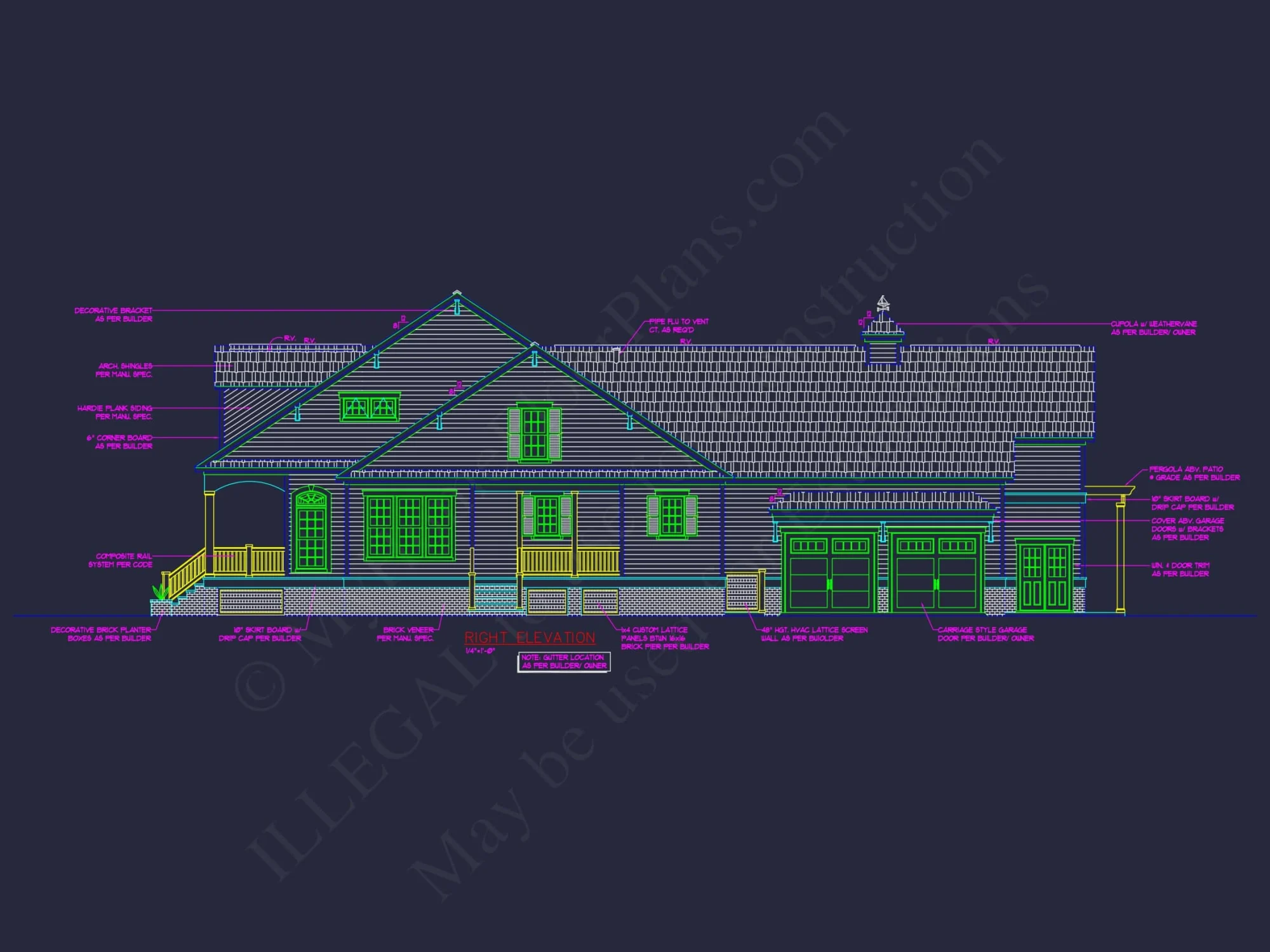 Elegant Colonial Revival house Plan with CAD Designs and Floor Plans