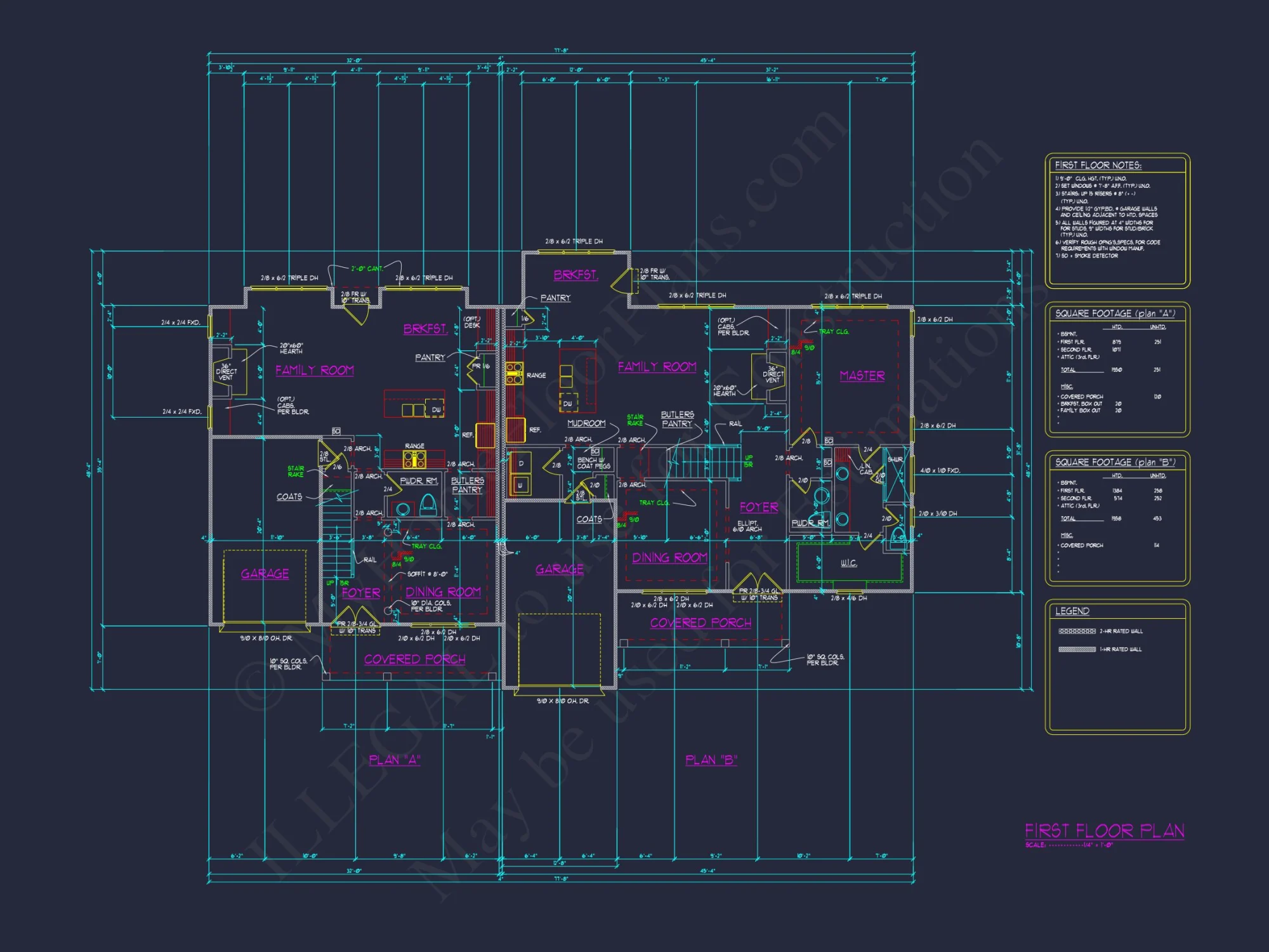 Modern Duplex house Plan with Architecture and CAD Designs