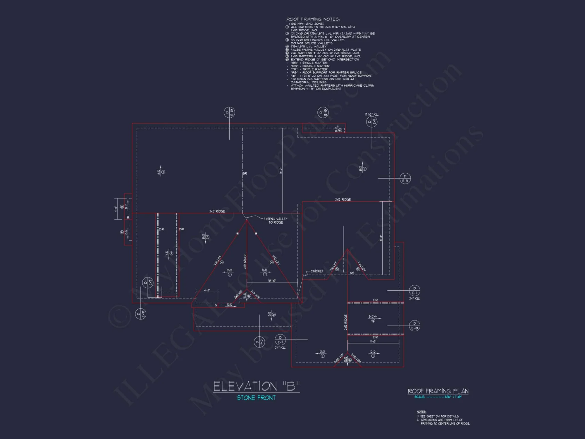 Explore Modern house Floor Plan: CAD Blueprint Designs
