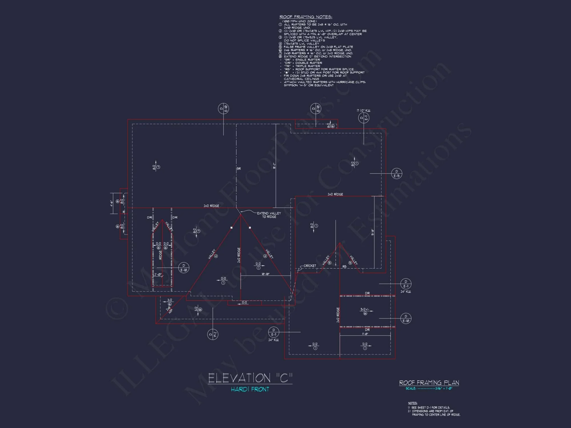 Explore Modern house Floor Plan: CAD Blueprint Designs