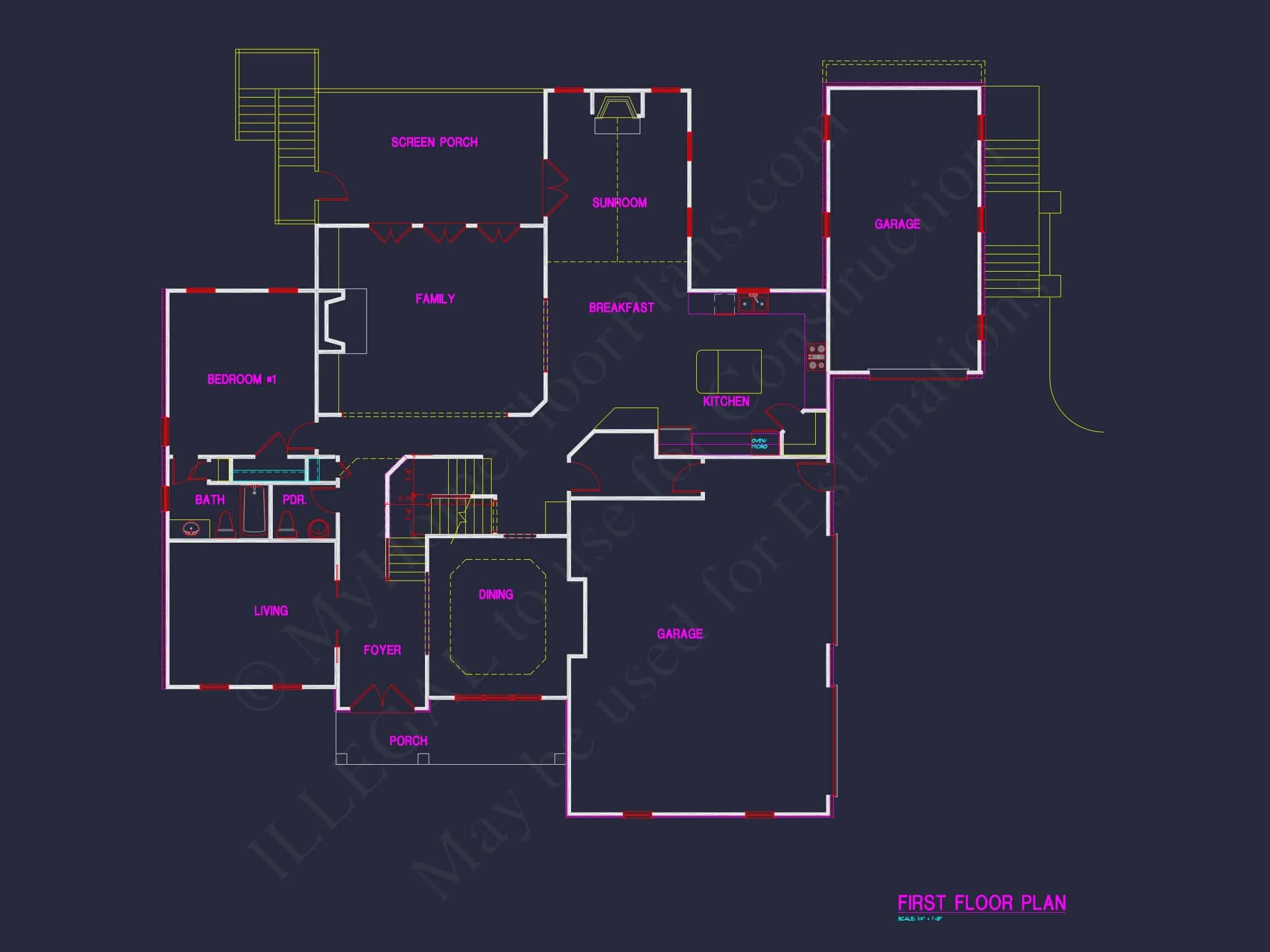 house Architecture Blueprint: CAD Floor Plan Designs