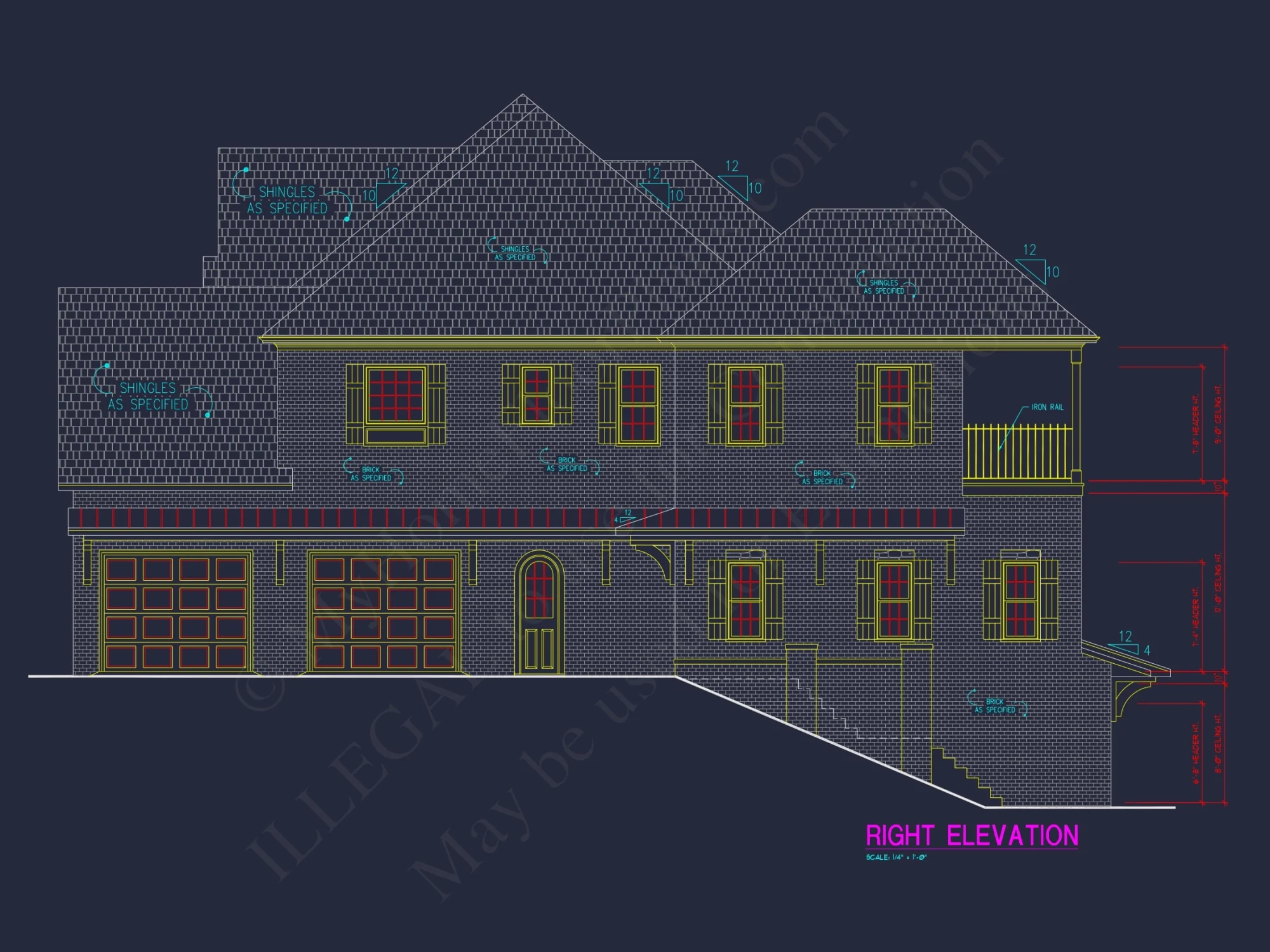 house Architecture Blueprint: CAD Floor Plan Designs