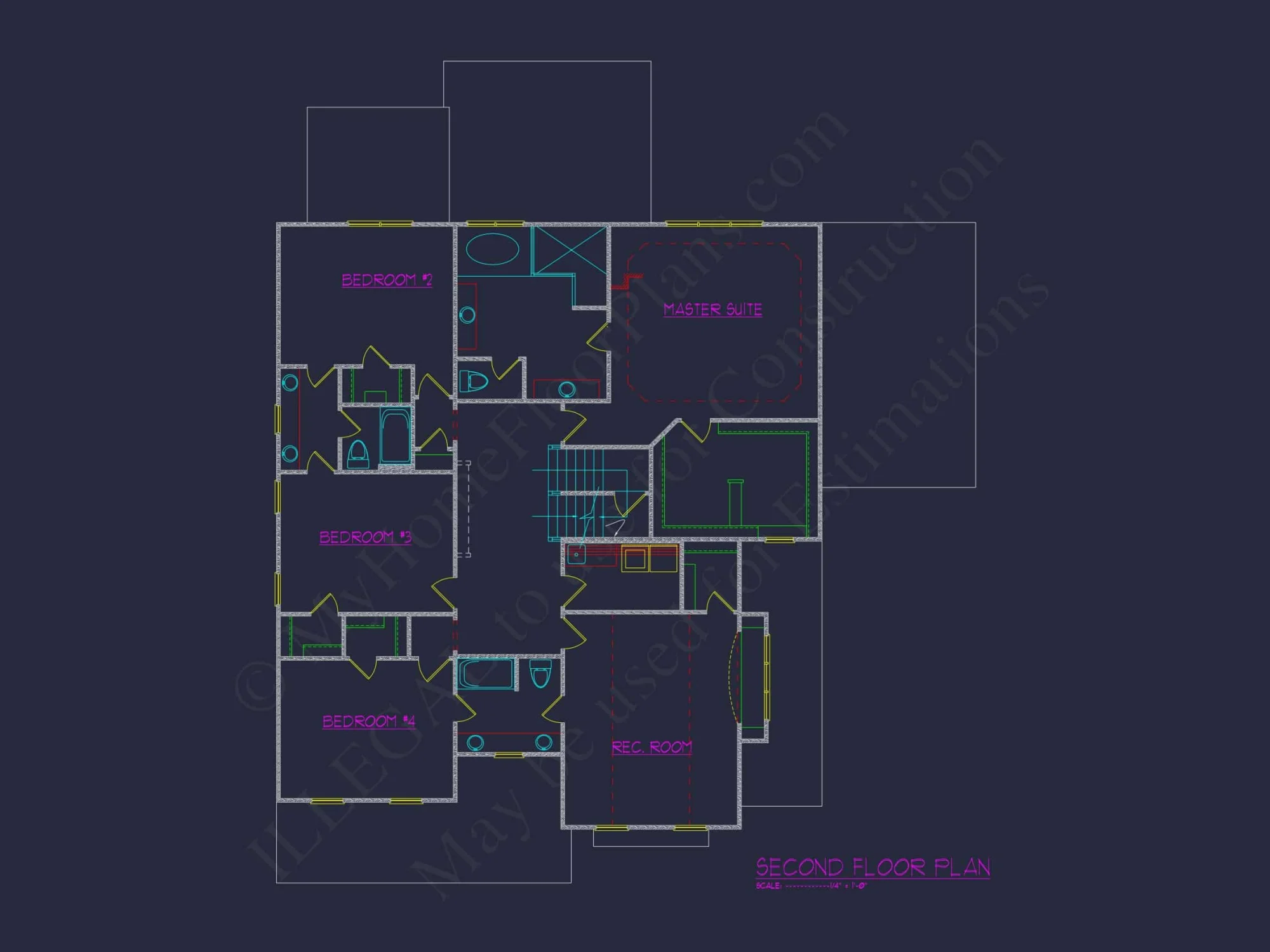 Custom 3-Story house Plan with CAD Designs and Floor Blueprint