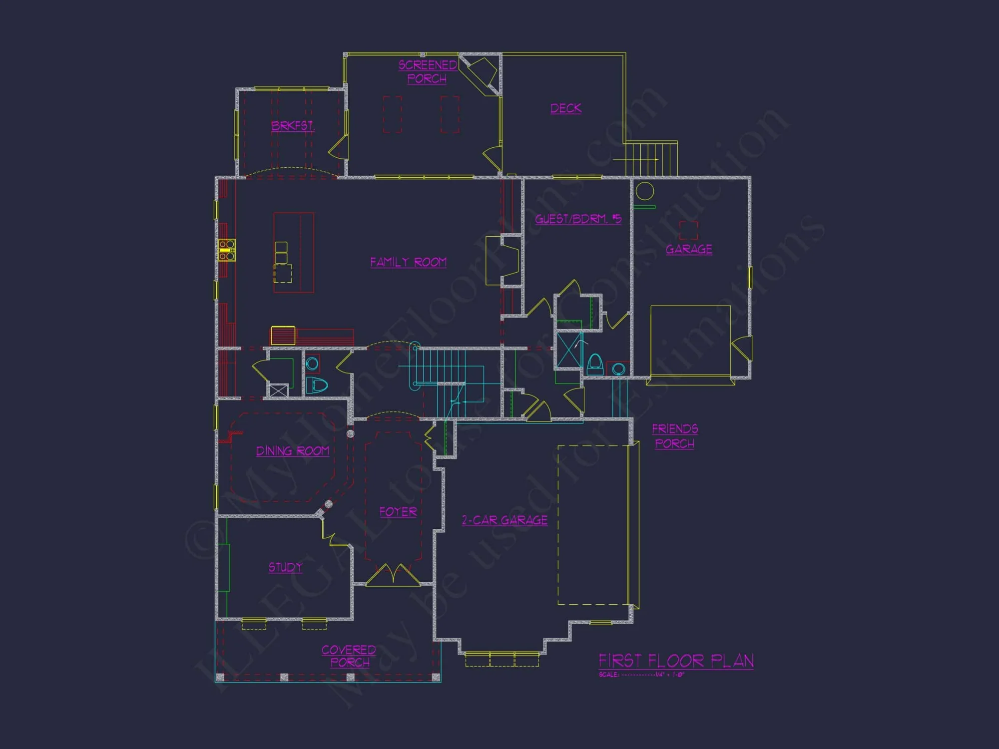 Custom 3-Story house Plan with CAD Designs and Floor Blueprint