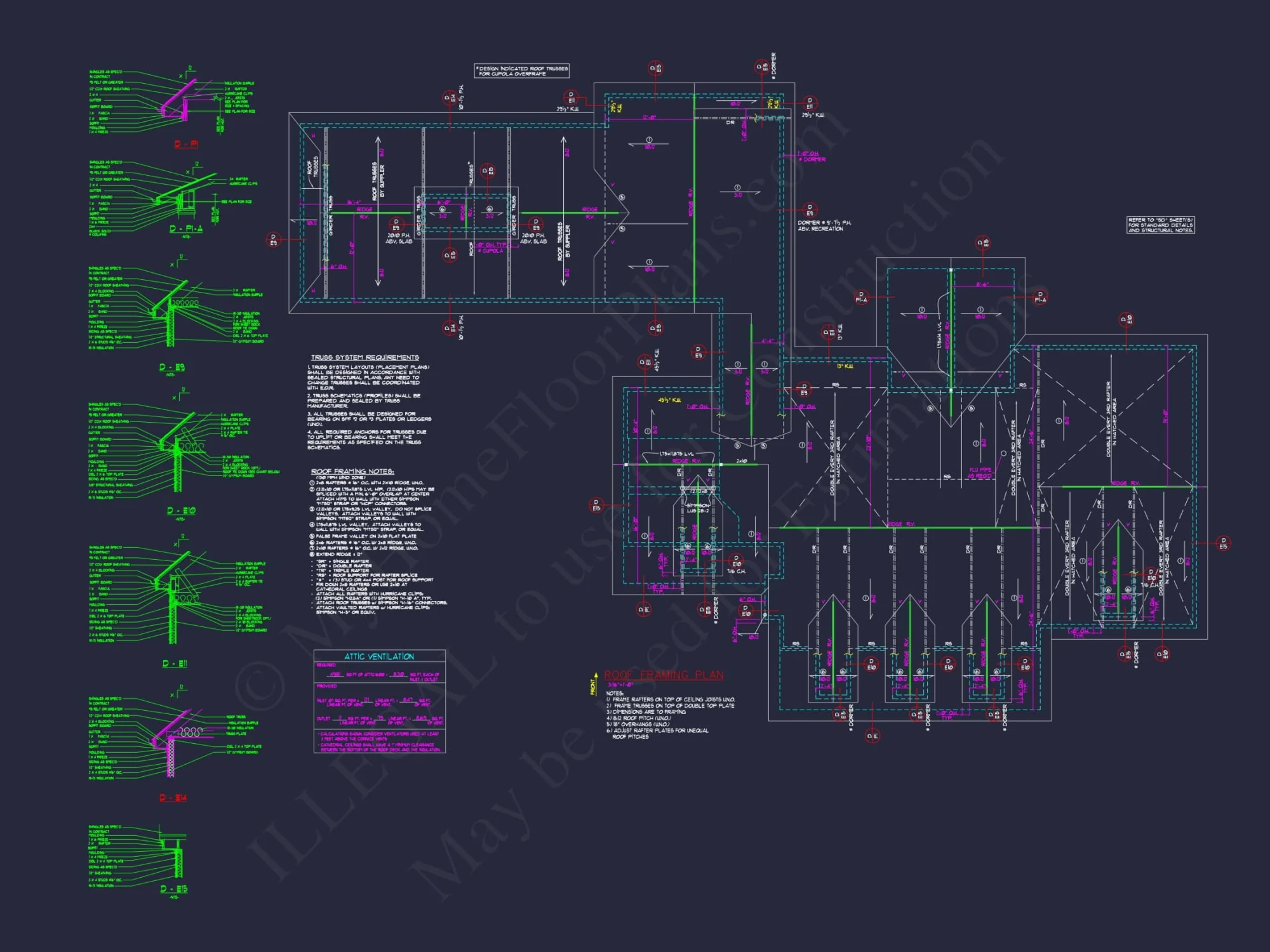 Elegant house Blueprint with Spacious Floor Plan Designs