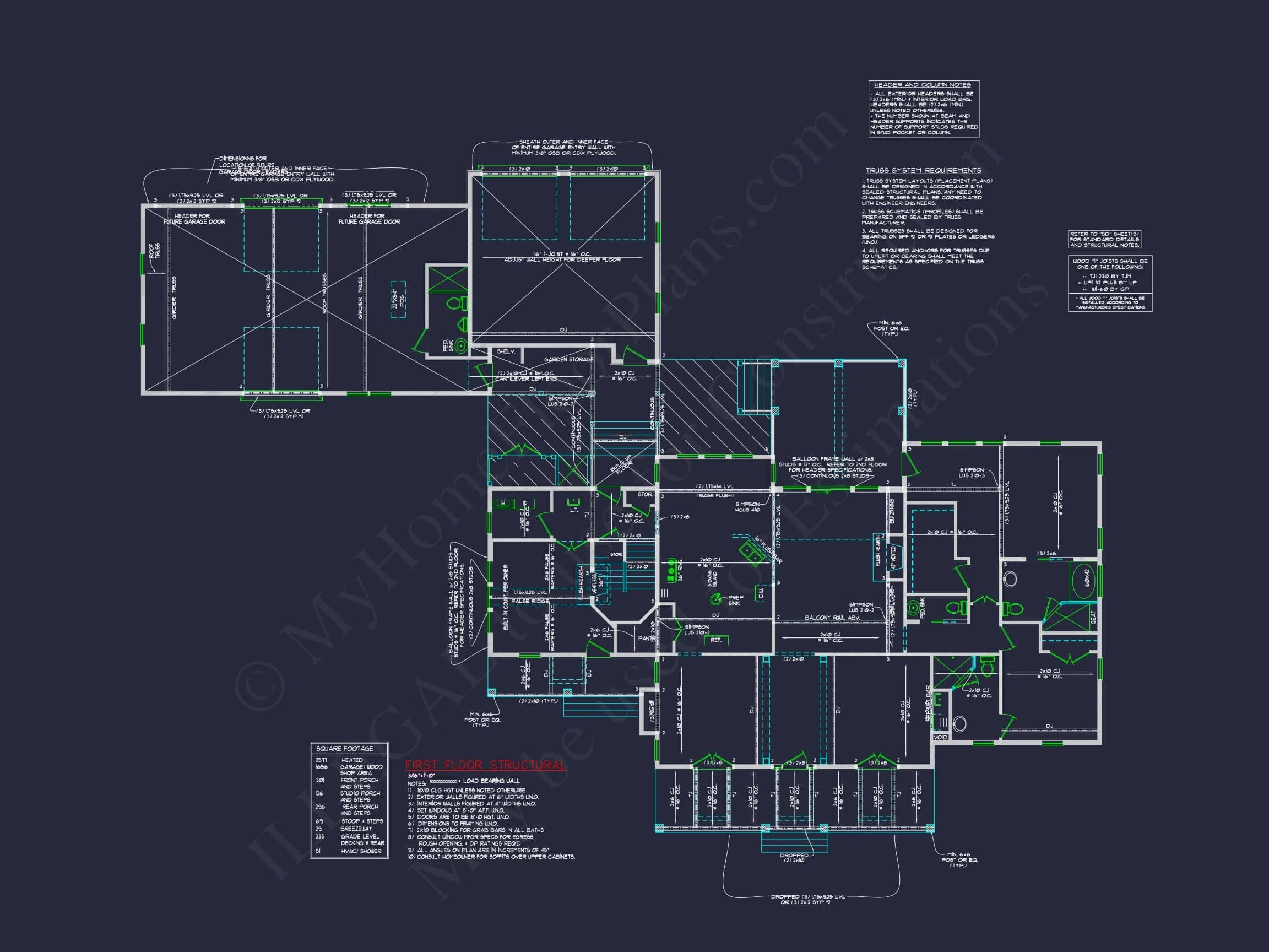 Elegant house Blueprint with Spacious Floor Plan Designs