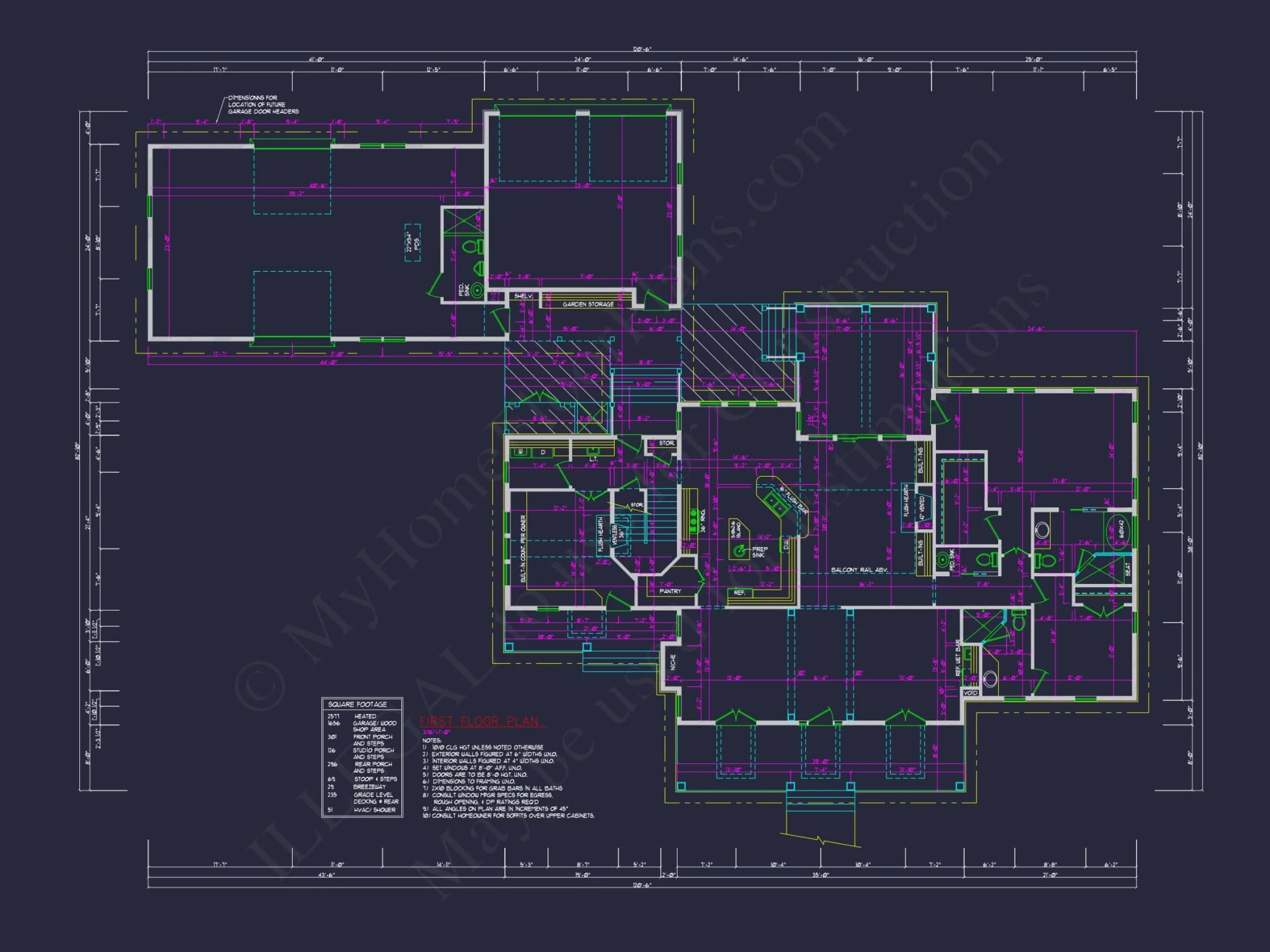 Elegant house Blueprint with Spacious Floor Plan Designs