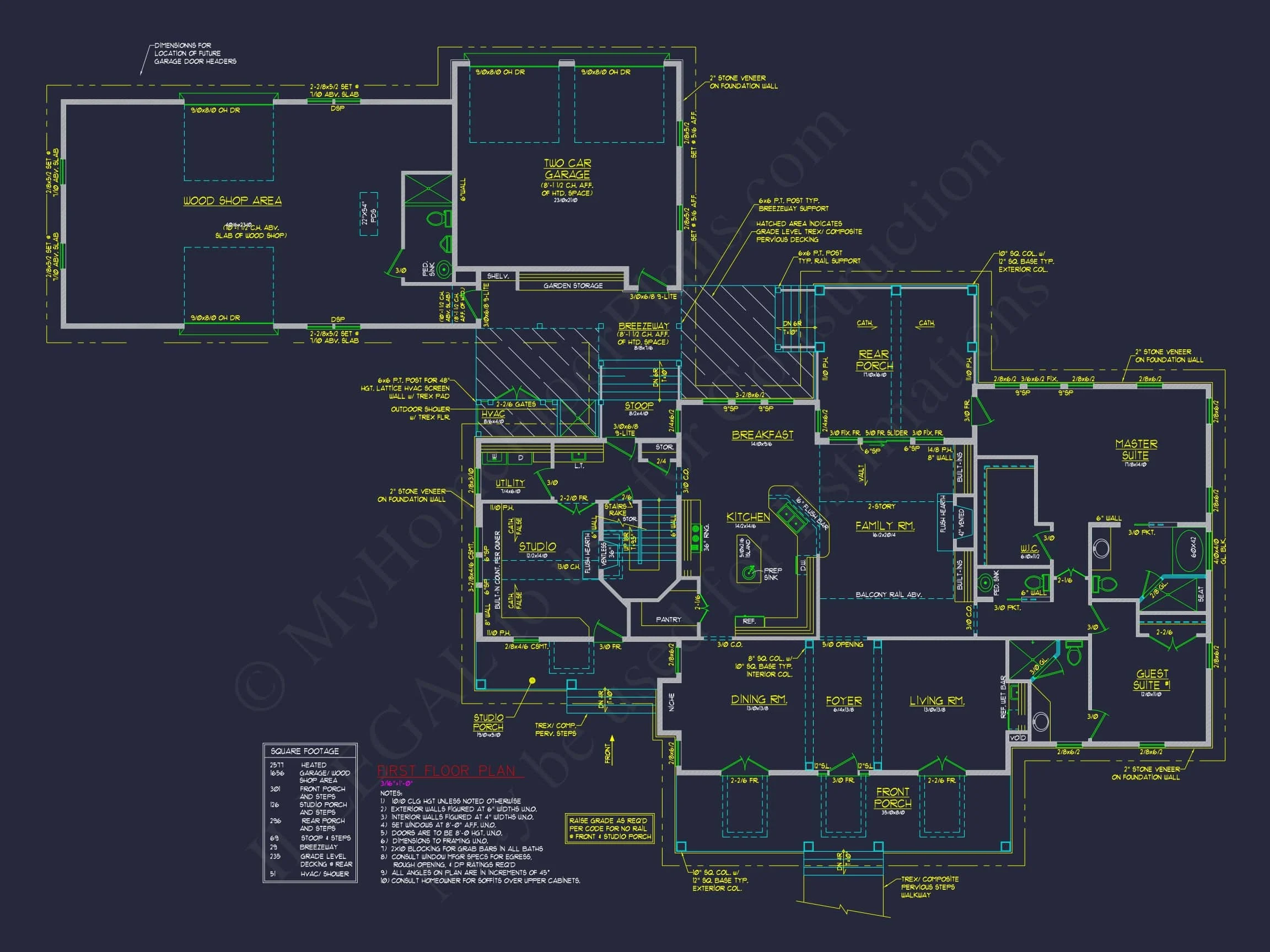 Elegant house Blueprint with Spacious Floor Plan Designs