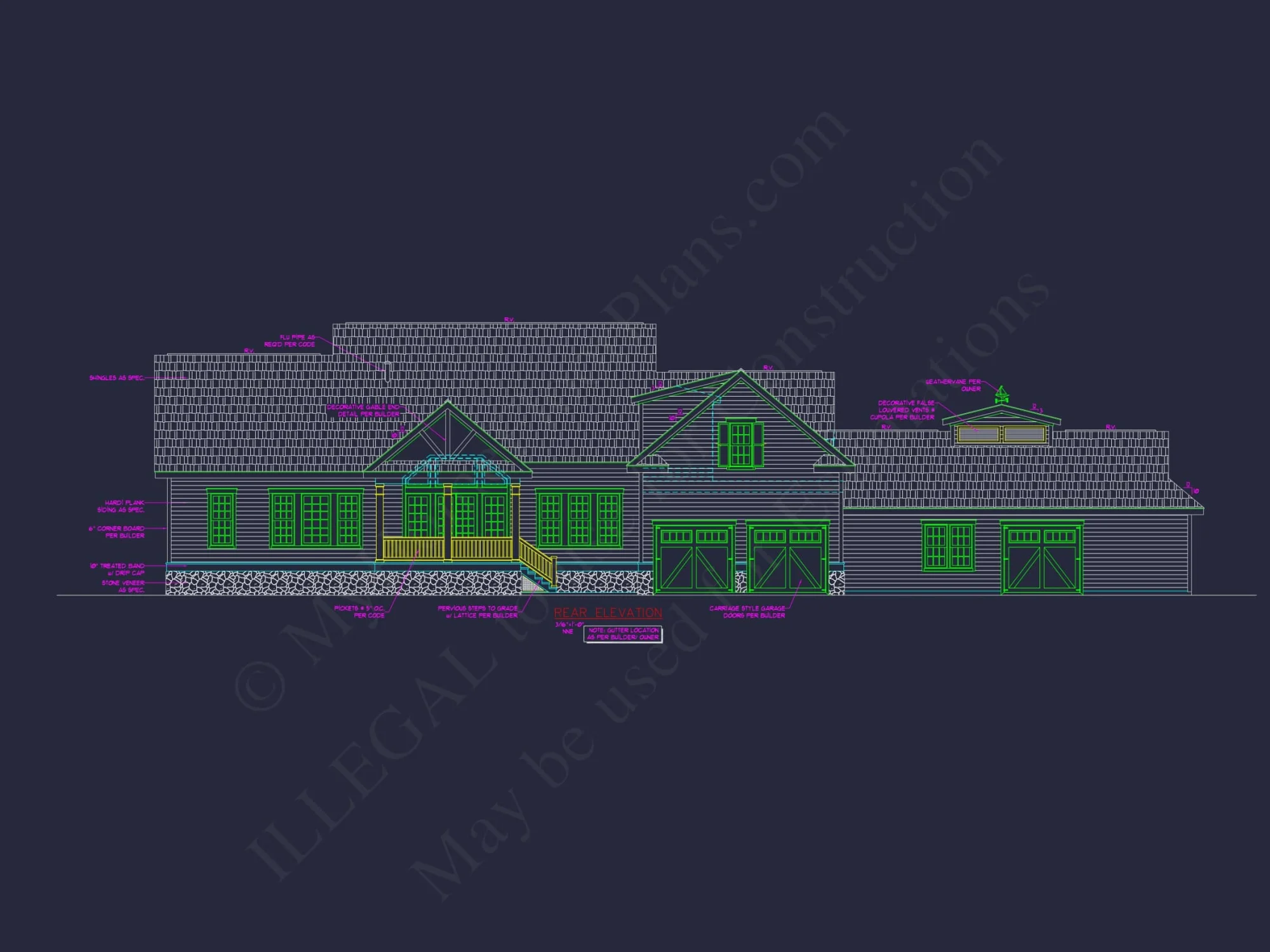 Elegant house Blueprint with Spacious Floor Plan Designs