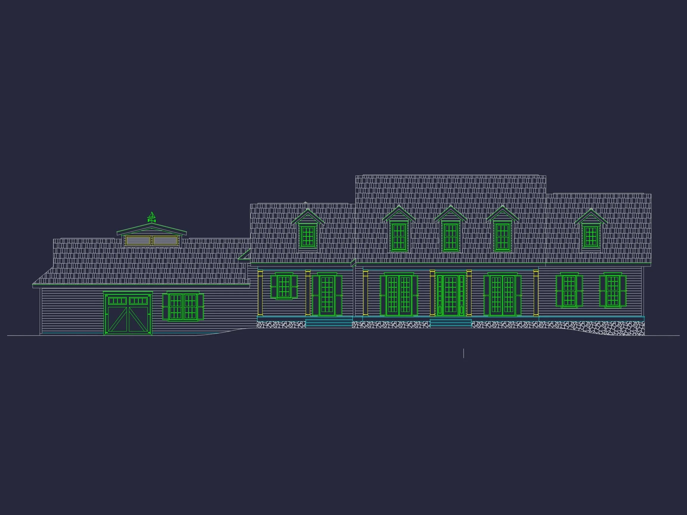 Elegant house Blueprint with Spacious Floor Plan Designs