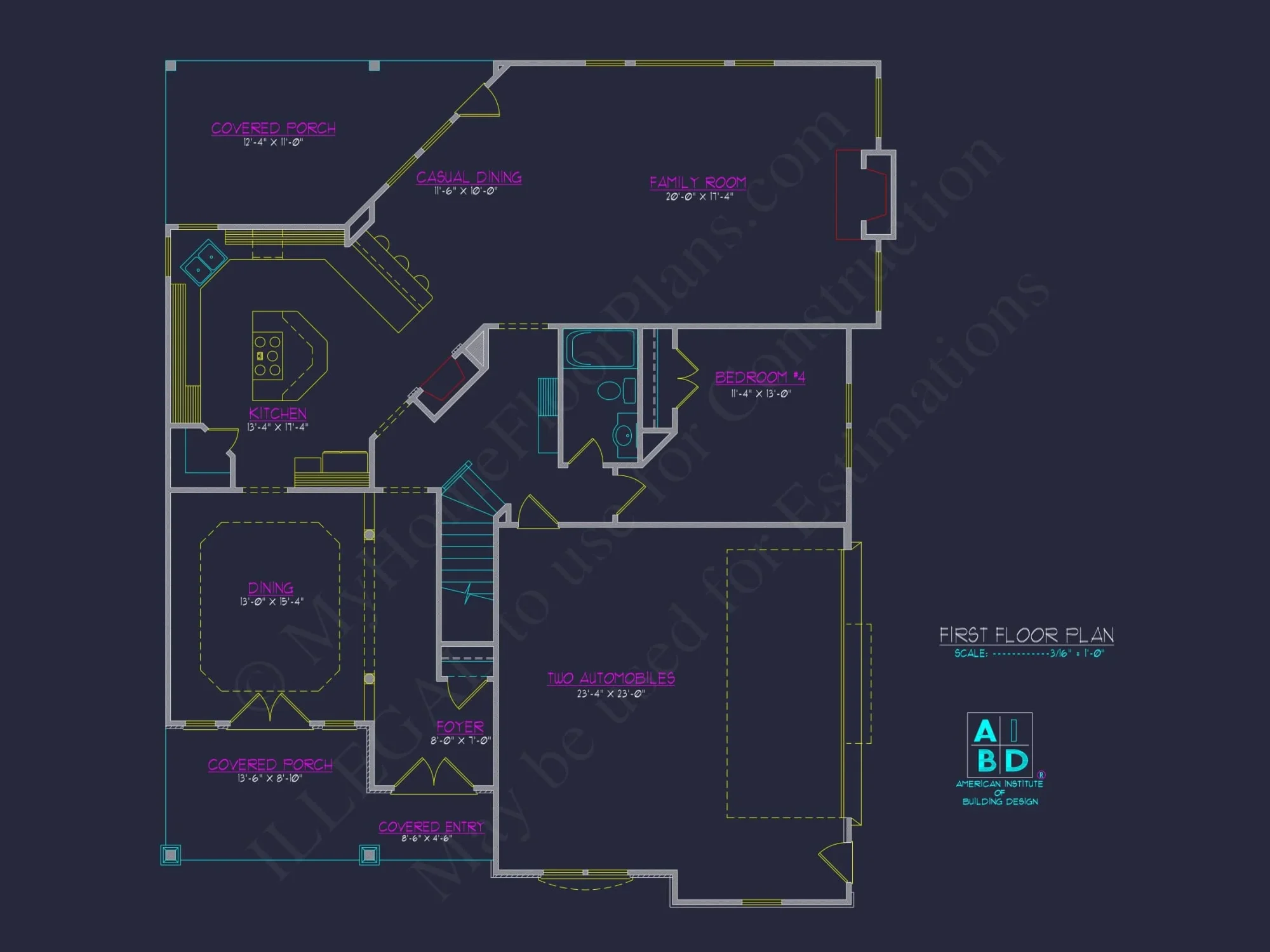Modern Craftsman house Plan with 3 Floors and Luxury Features