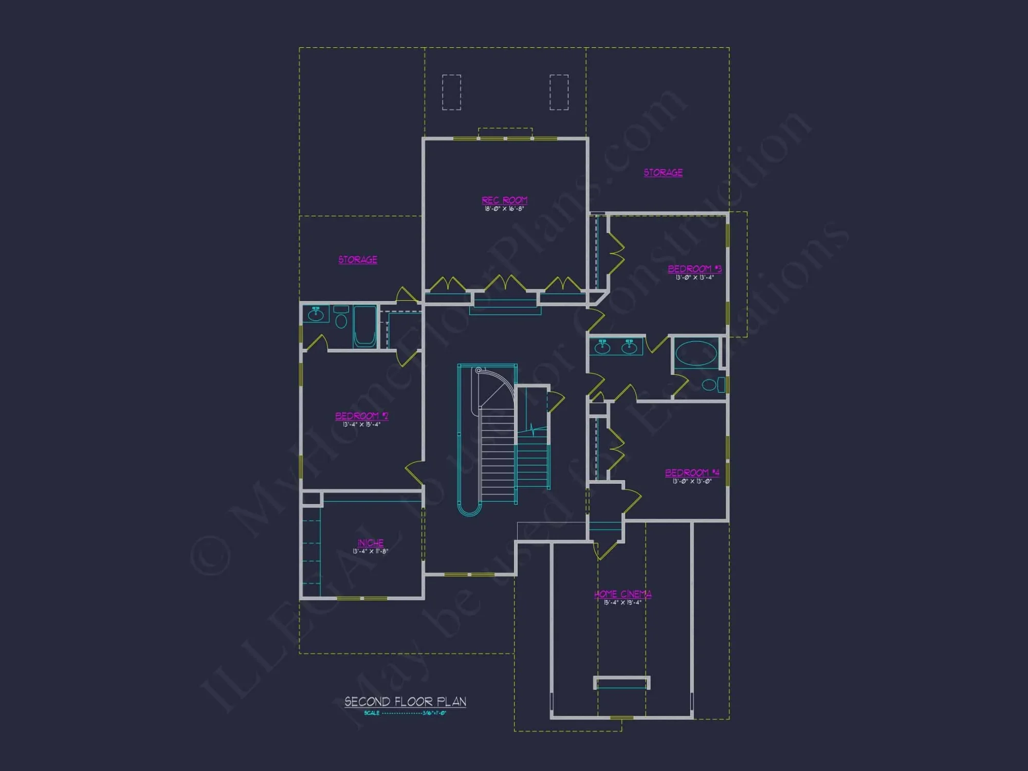 Stunning Transitional house Plan with 2 Stories & 4, 662 SF