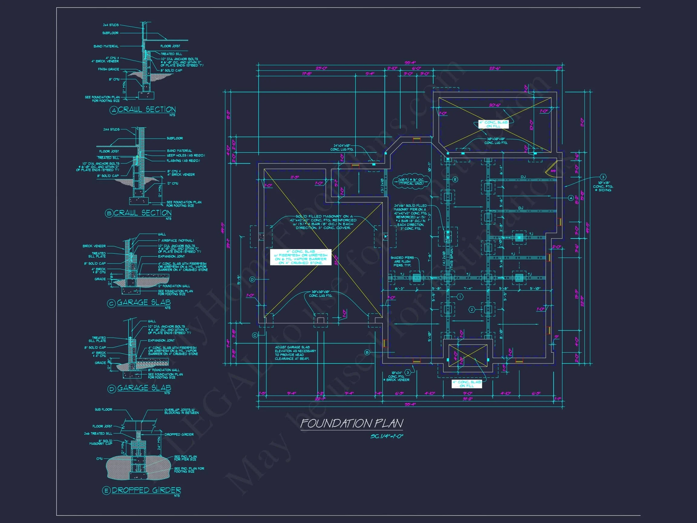 8-1957 HOUSE PLAN - Elegant Colonial Revival House Plan with Spacious 2-Story Designs 11 Elegant Colonial Revival house Plan with Spacious 2-Story Designs