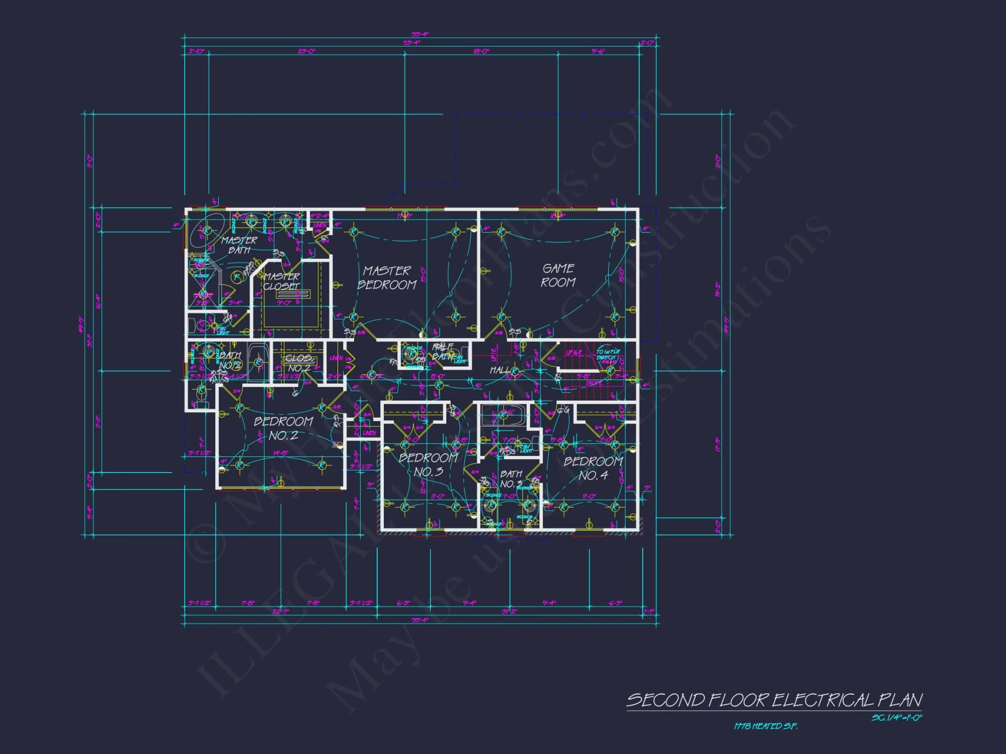 Elegant Colonial Revival house Plan with Spacious 2-Story Designs
