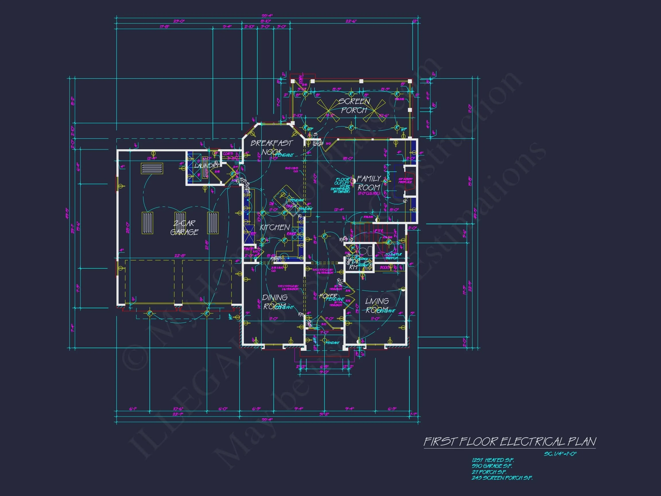 8-1957 HOUSE PLAN - Elegant Colonial Revival House Plan with Spacious 2-Story Designs 9 Elegant Colonial Revival house Plan with Spacious 2-Story Designs