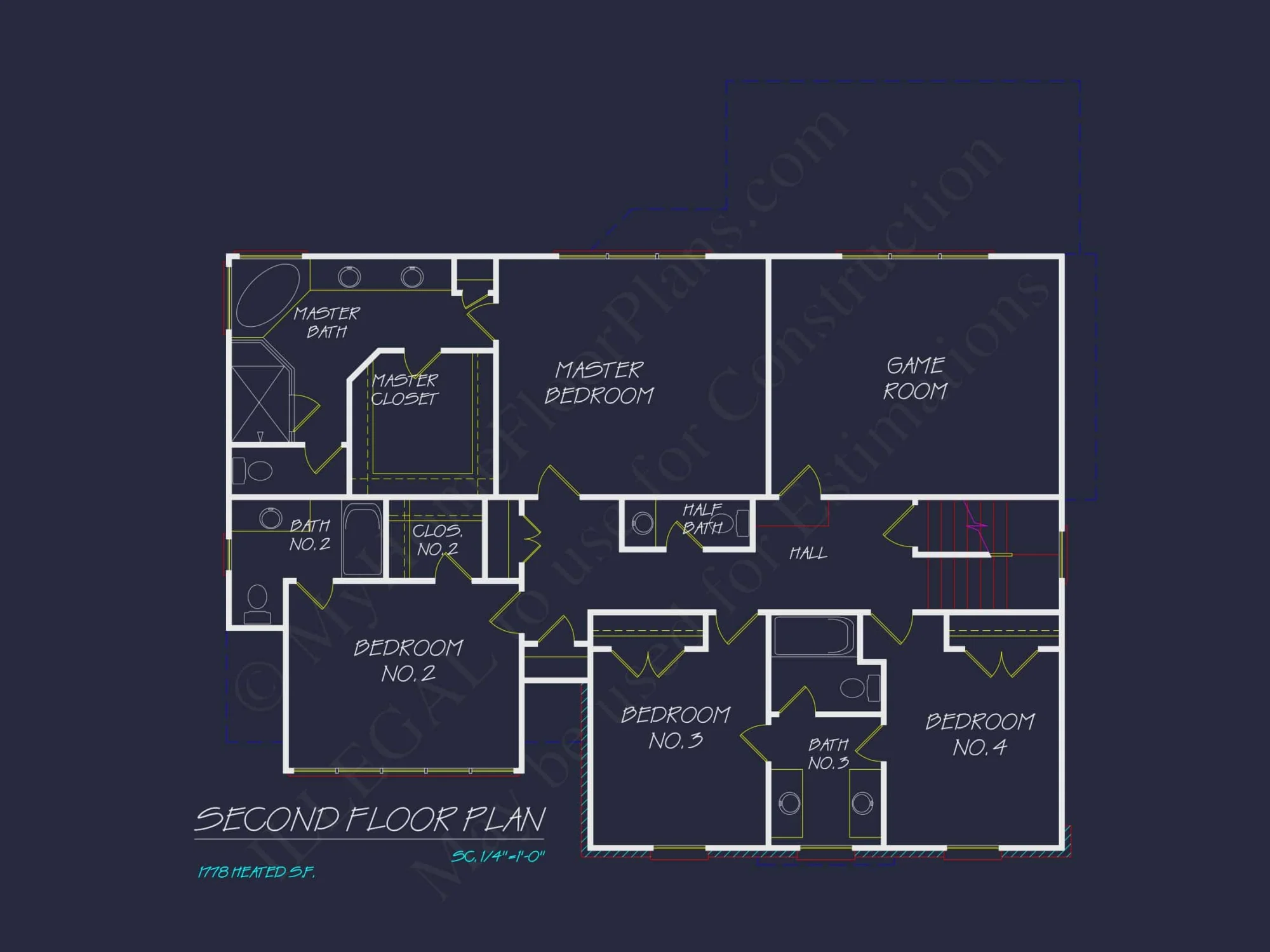 Elegant Colonial Revival house Plan with Spacious 2-Story Designs