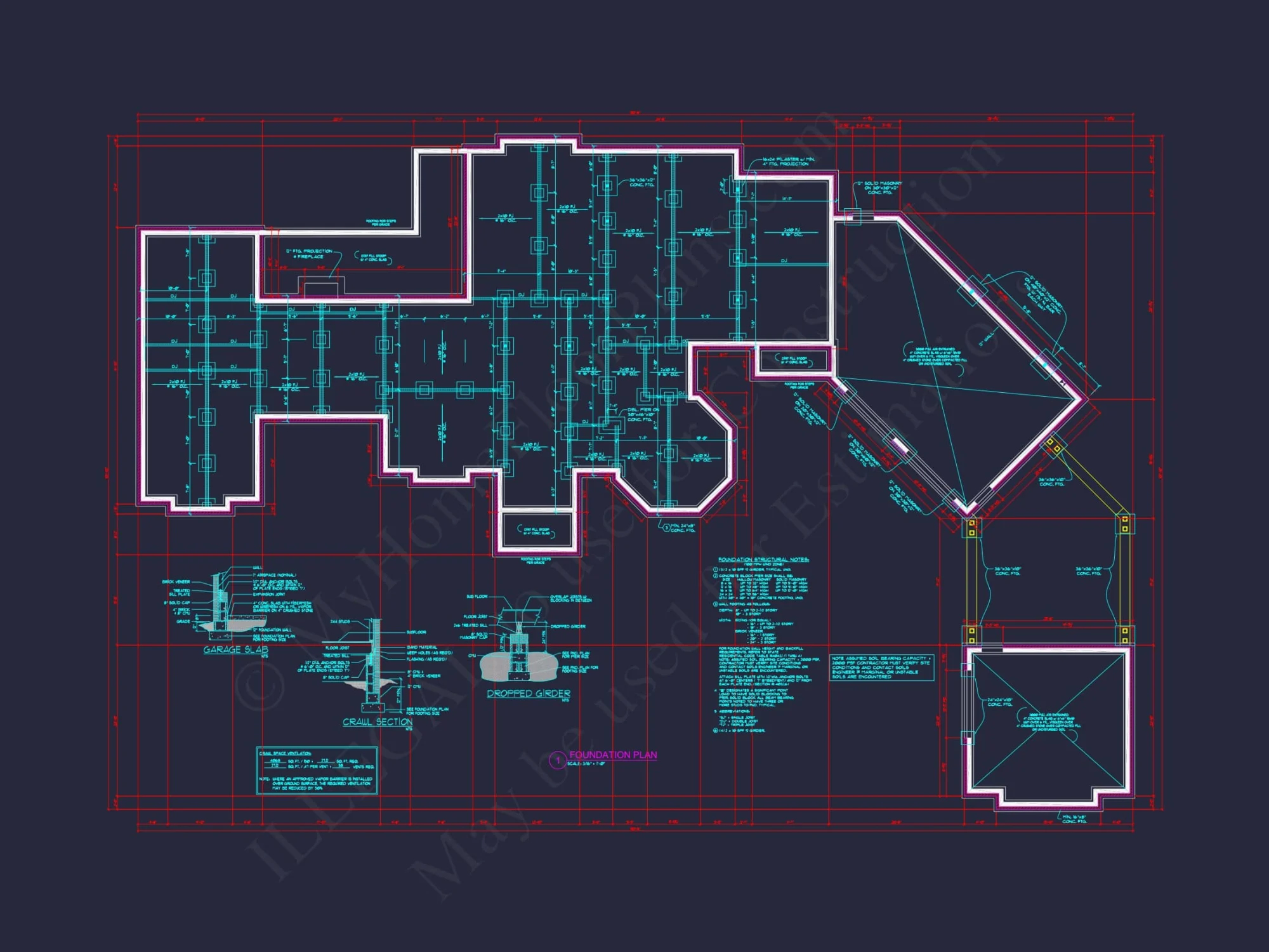 Luxury house Plan with 5 Bedrooms, CAD Designs & Vaulted Ceilings