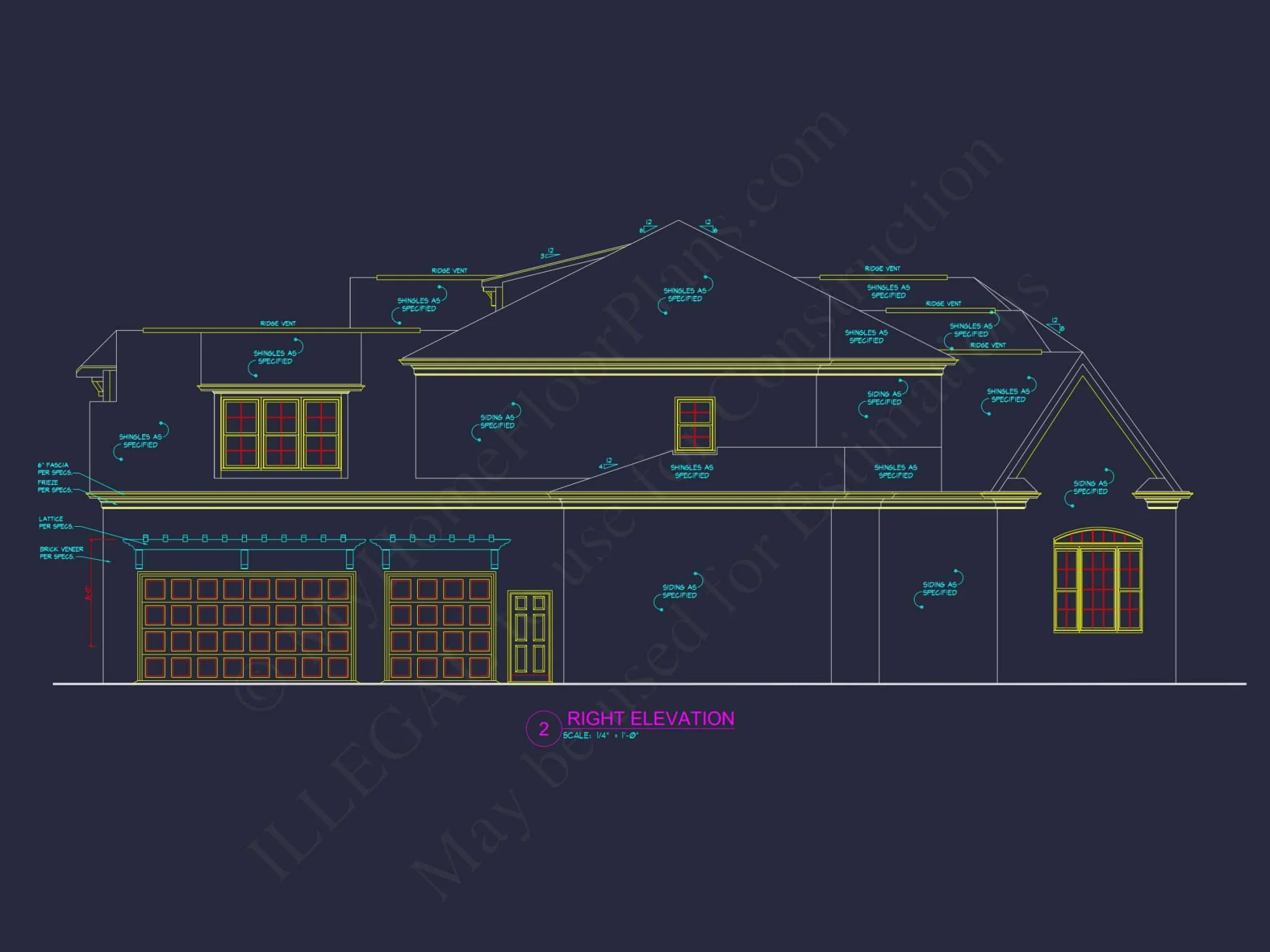 Luxury house Floor Plan with 5 Beds, 5.5 Baths, and CAD Designs