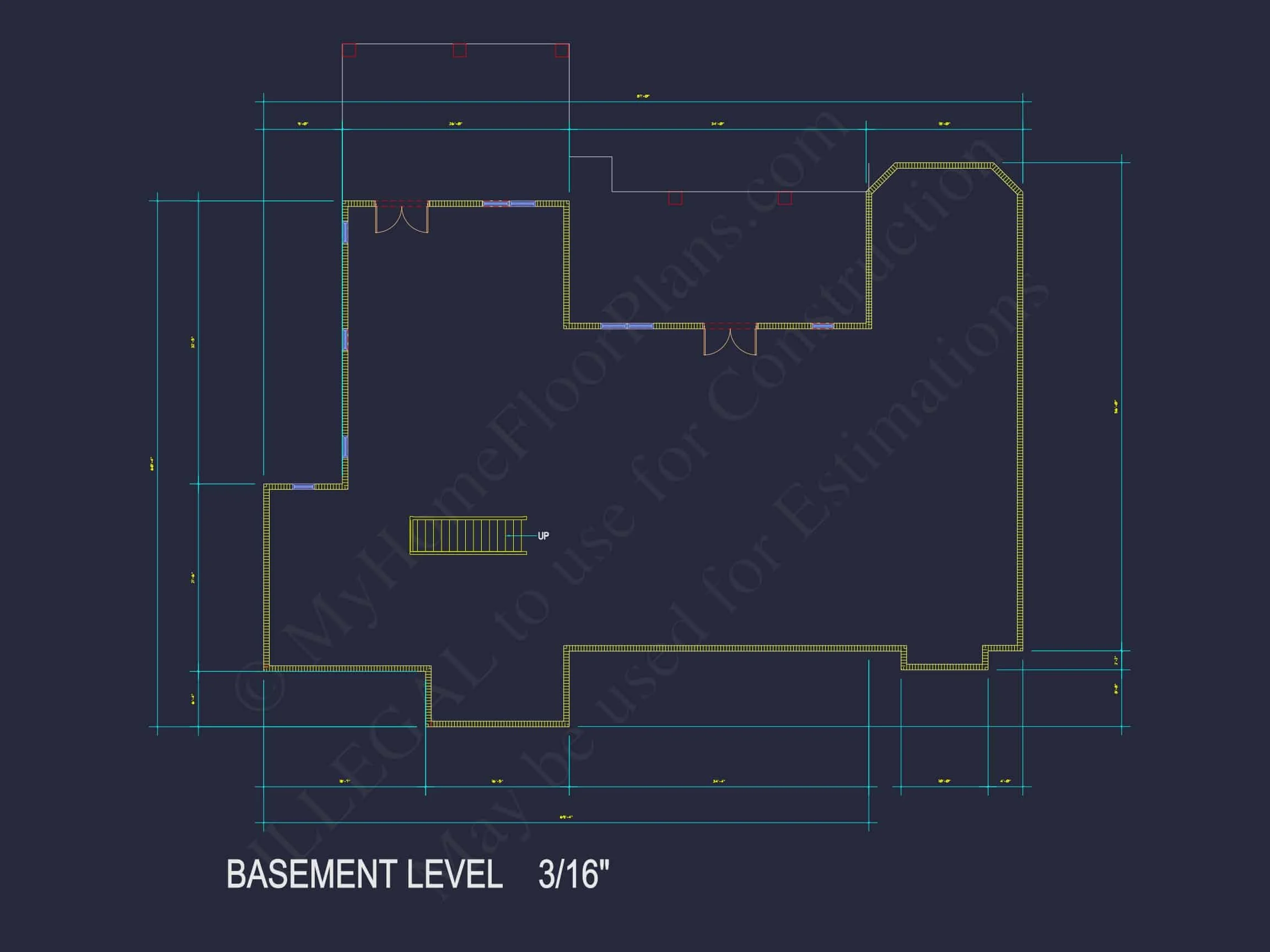 Elegant house Floor Plan with CAD Designs and Blueprints