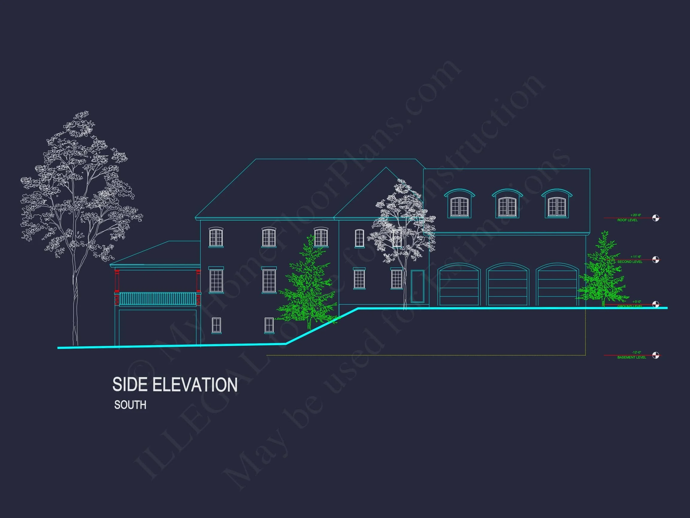 Elegant house Floor Plan with CAD Designs and Blueprints