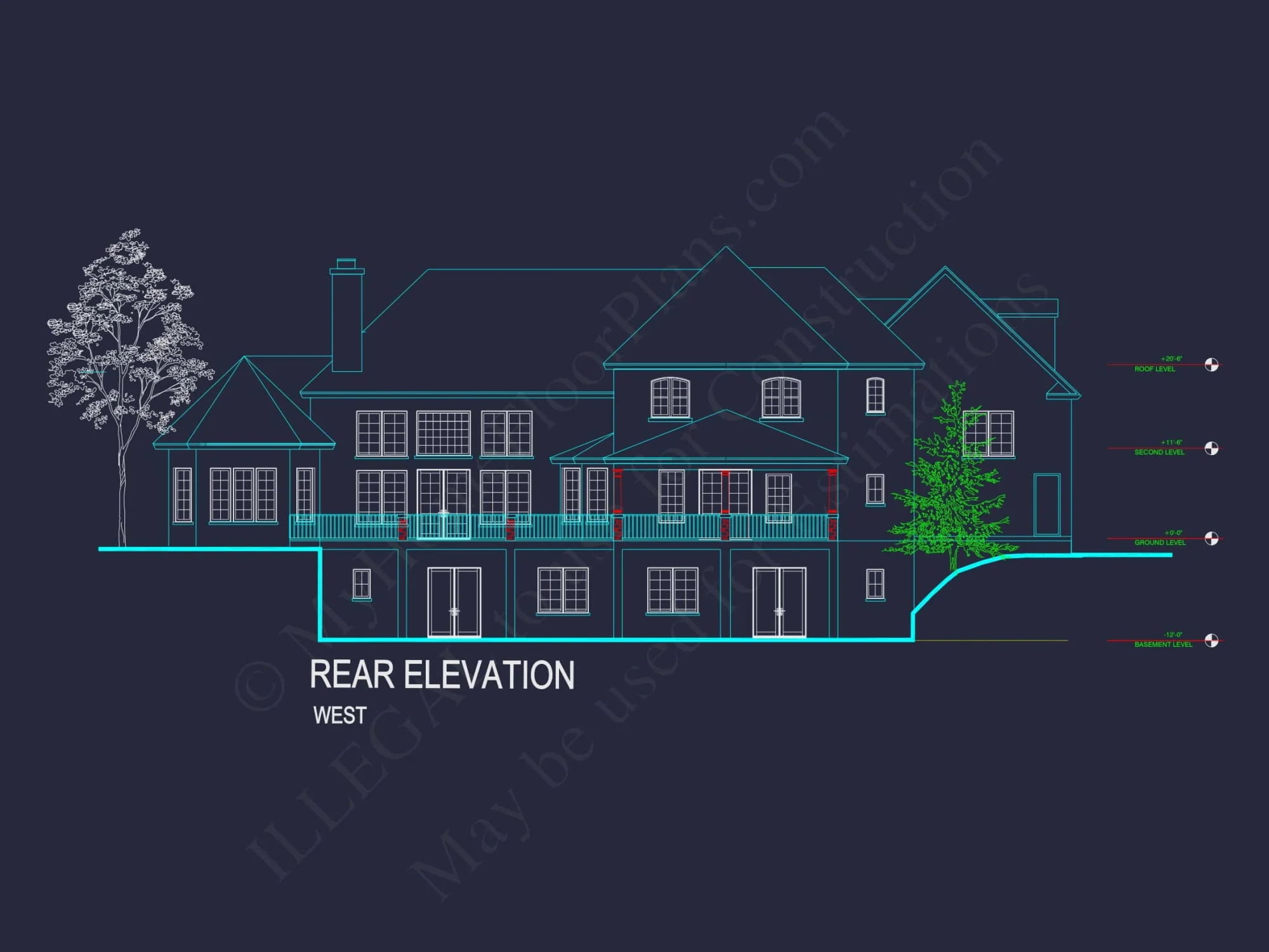 Elegant house Floor Plan with CAD Designs and Blueprints