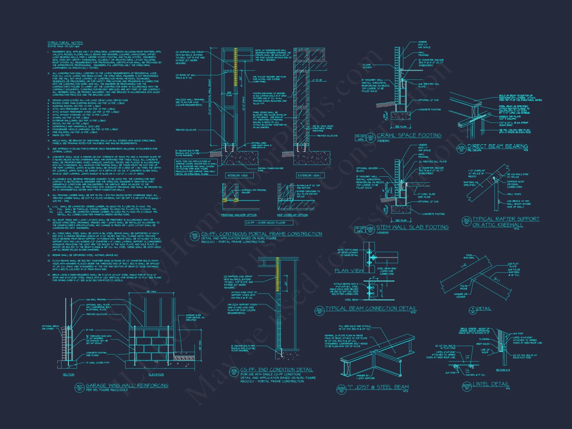 Elegant house Floor Plan with 5 Beds & 5+ Baths