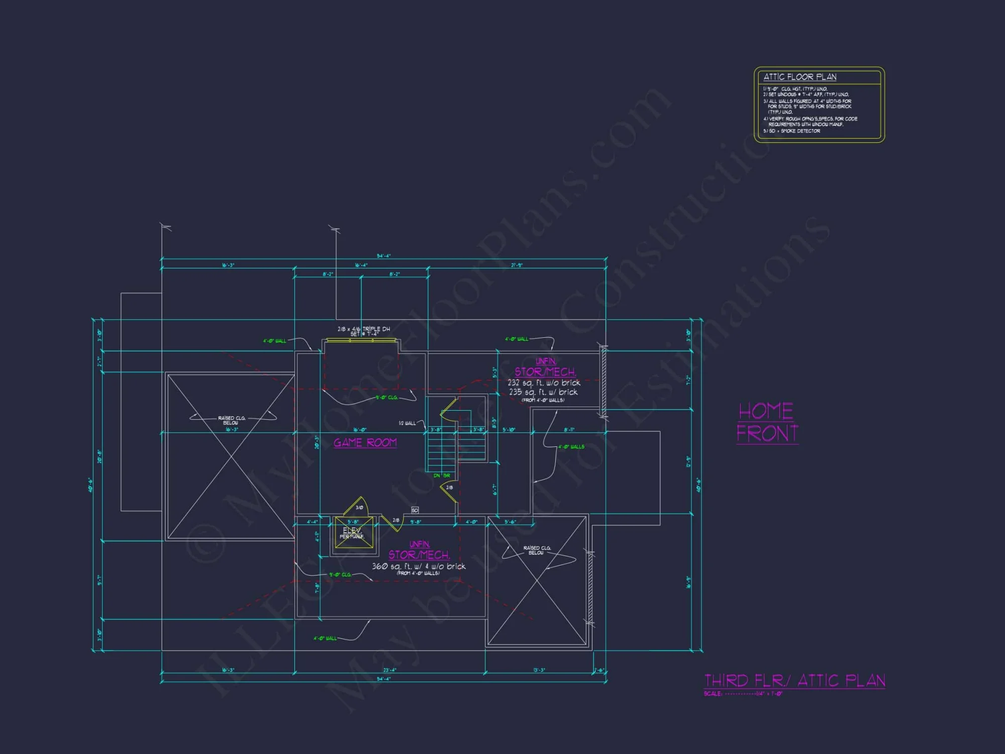 Elegant house Floor Plan with 5 Beds & 5+ Baths