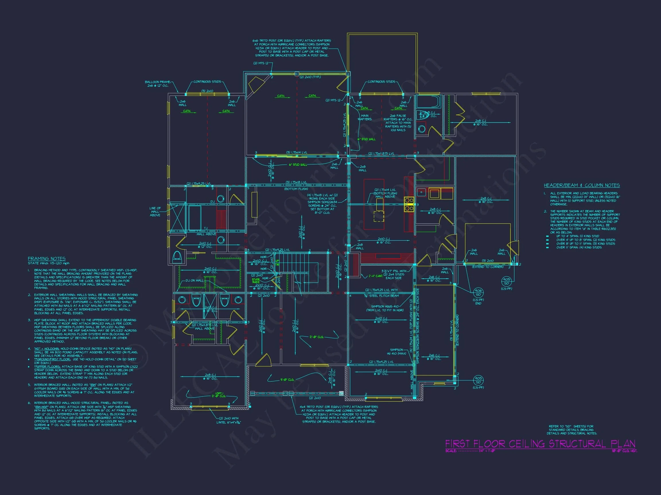 Elegant house Floor Plan with Blueprint and Modern Designs