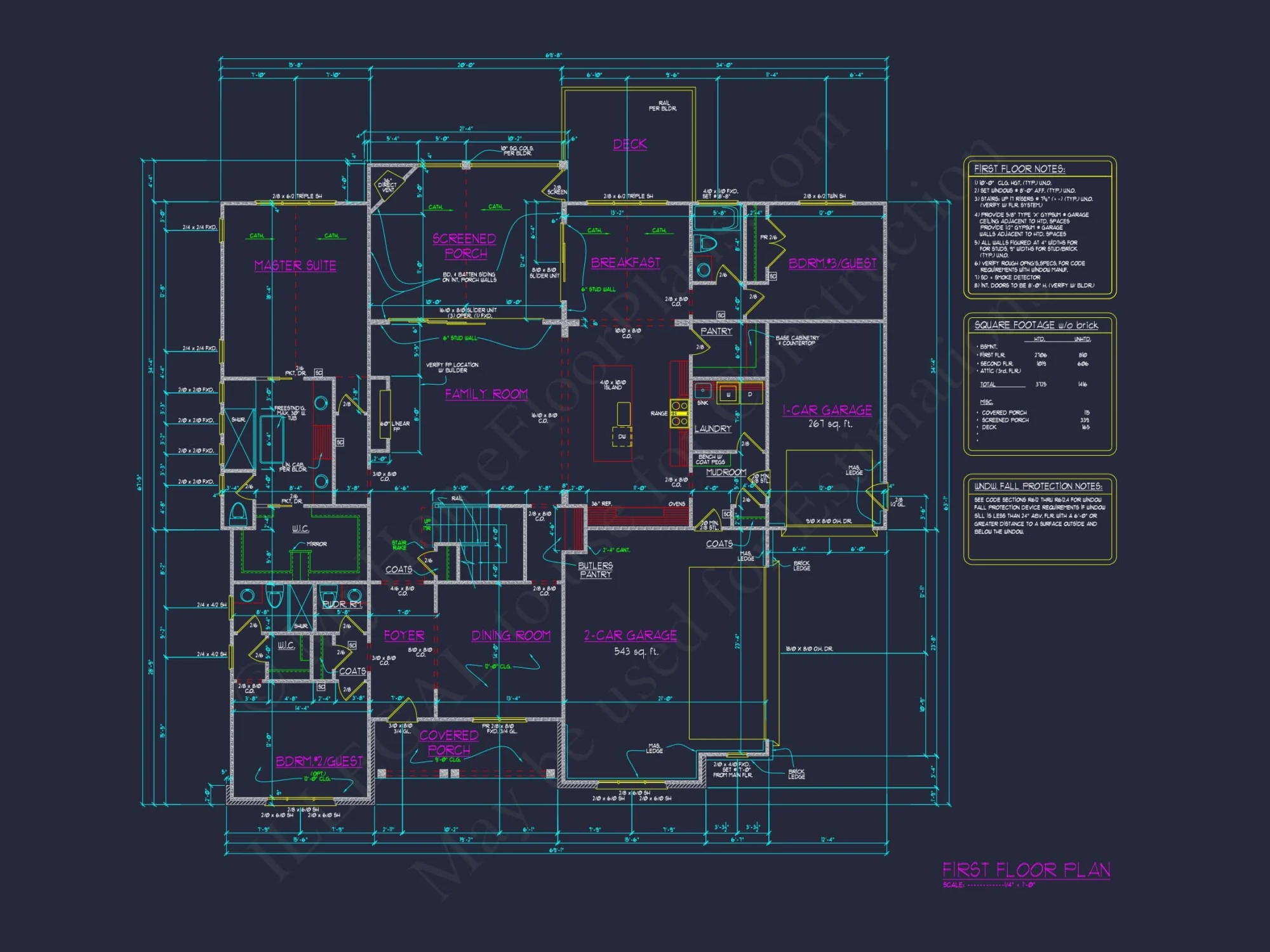 Elegant house Floor Plan with Blueprint and Modern Designs