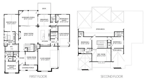 Elegant house Floor Plan with Blueprint and Modern Designs