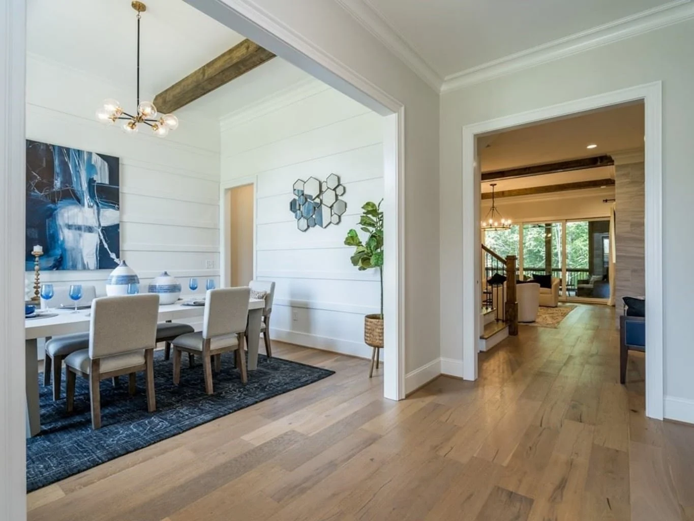 Elegant house Floor Plan with Blueprint and Modern Designs