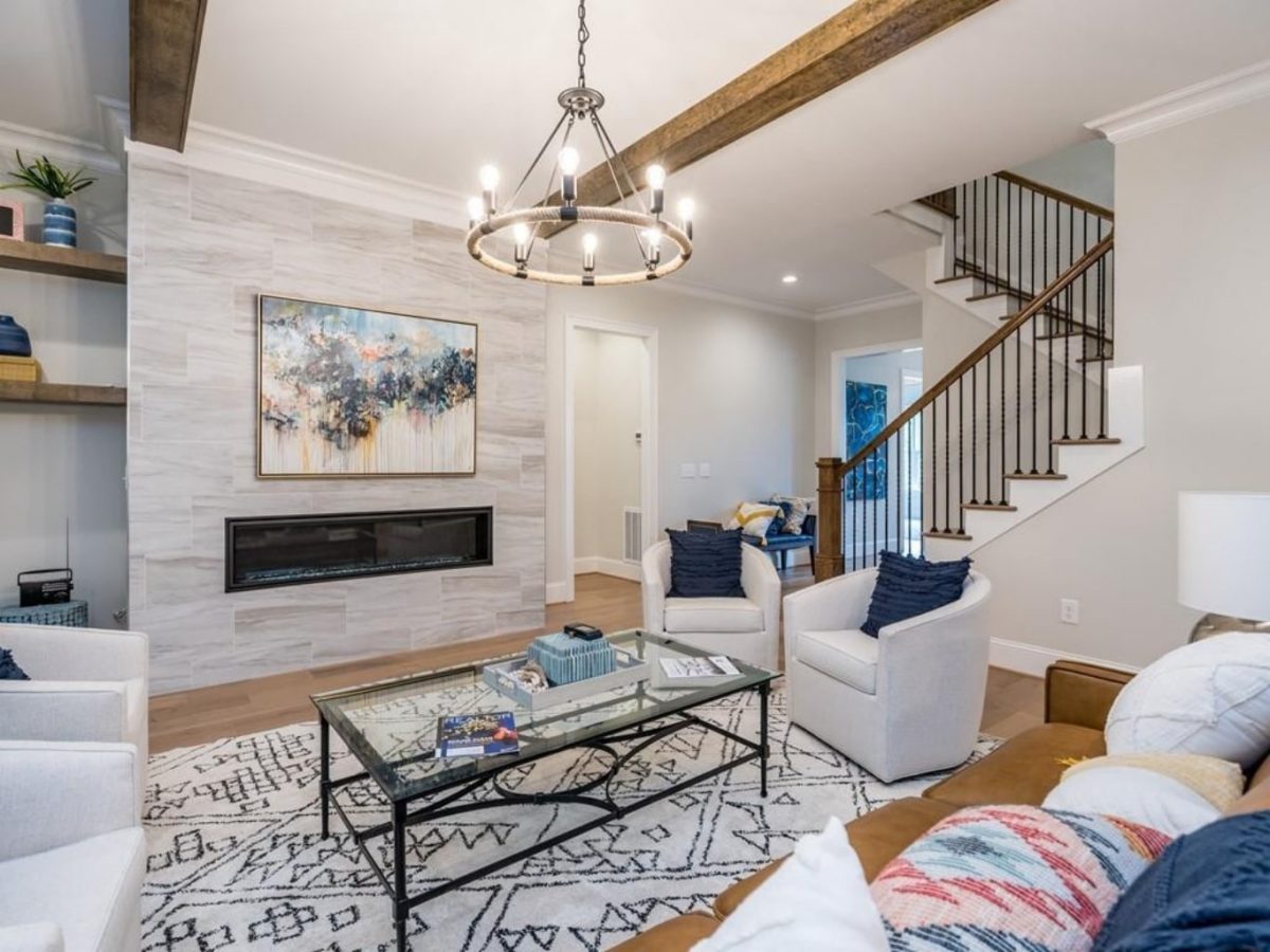 Elegant house Floor Plan with Blueprint and Modern Designs