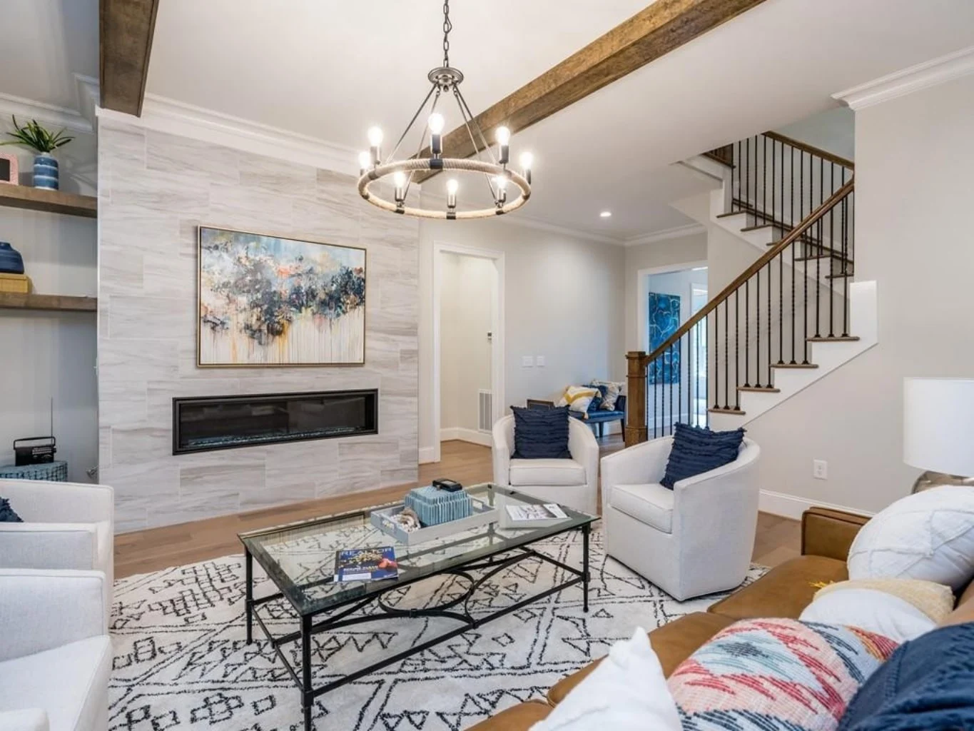 Elegant house Floor Plan with Blueprint and Modern Designs