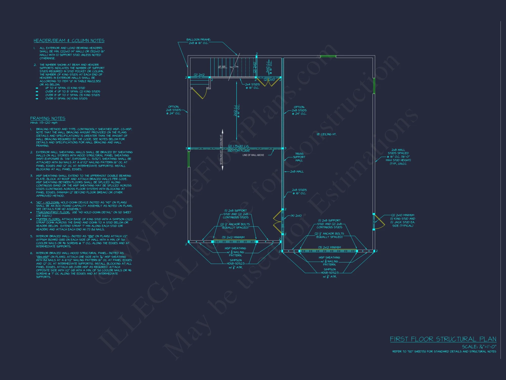 Modern RV Garage house Plan with CAD Designs and Floor Plans