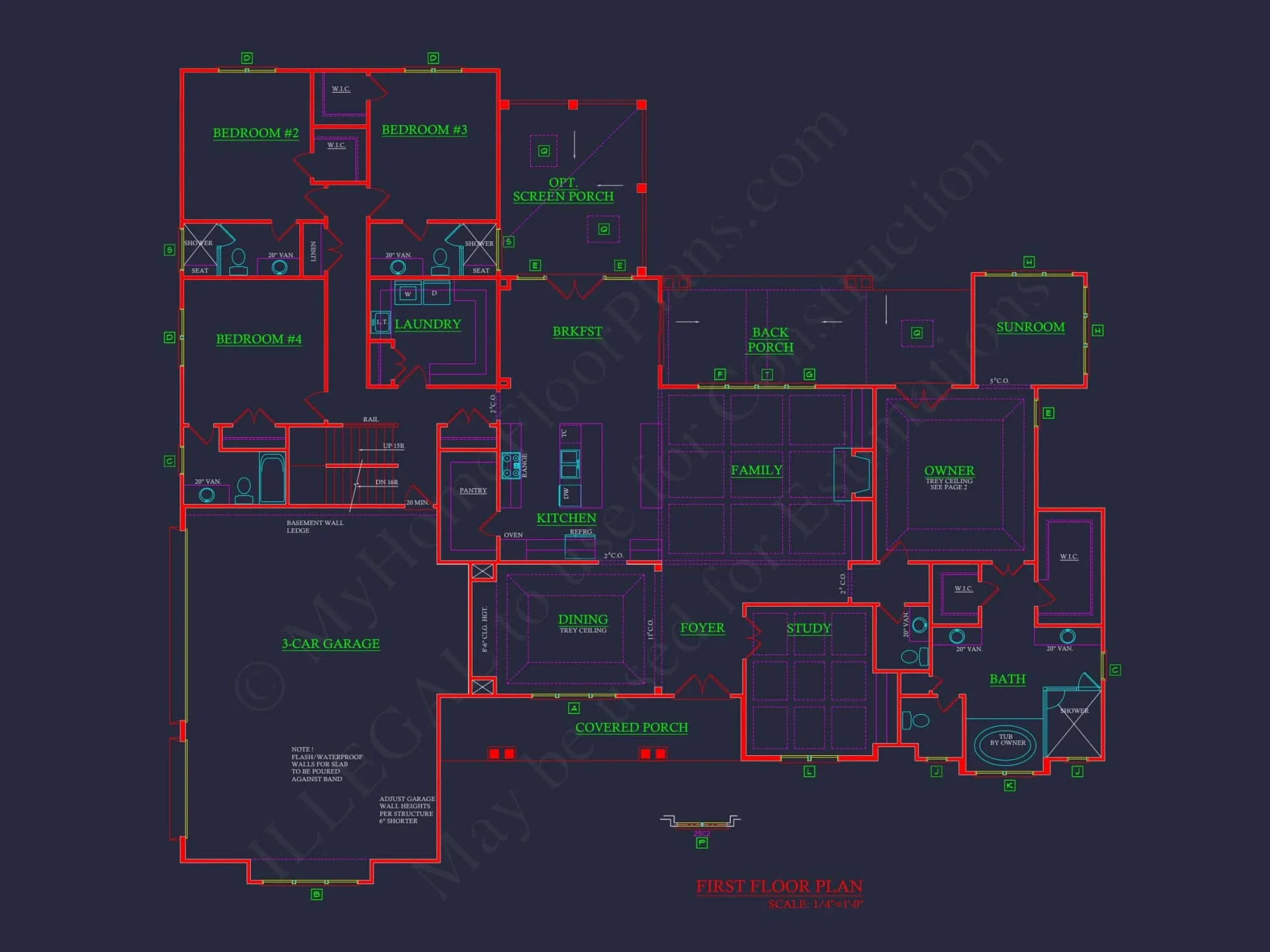 Spacious Modern Craftsman house Plan with 5 Bedroom Design
