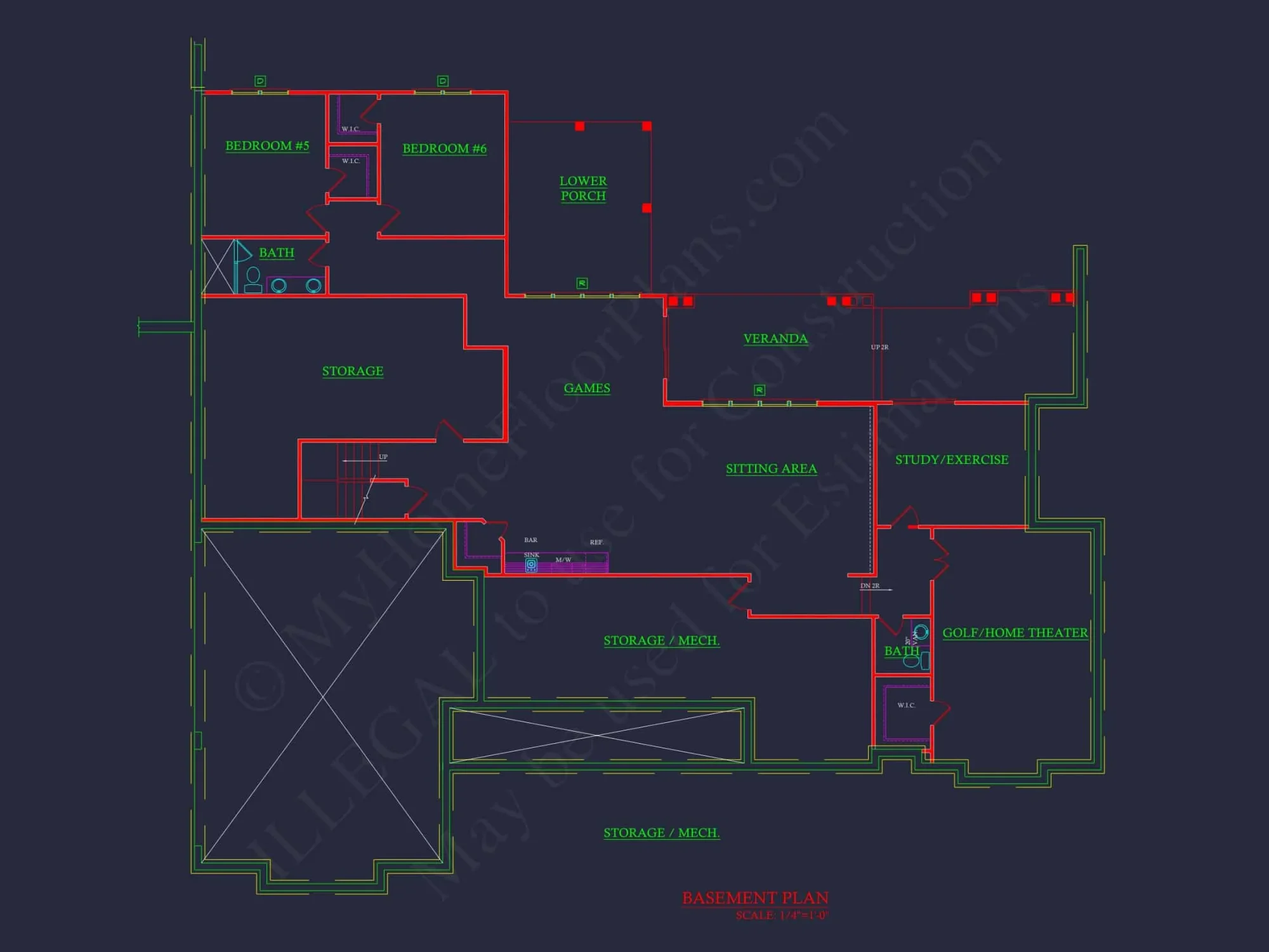 Spacious Modern Craftsman house Plan with 5 Bedroom Design