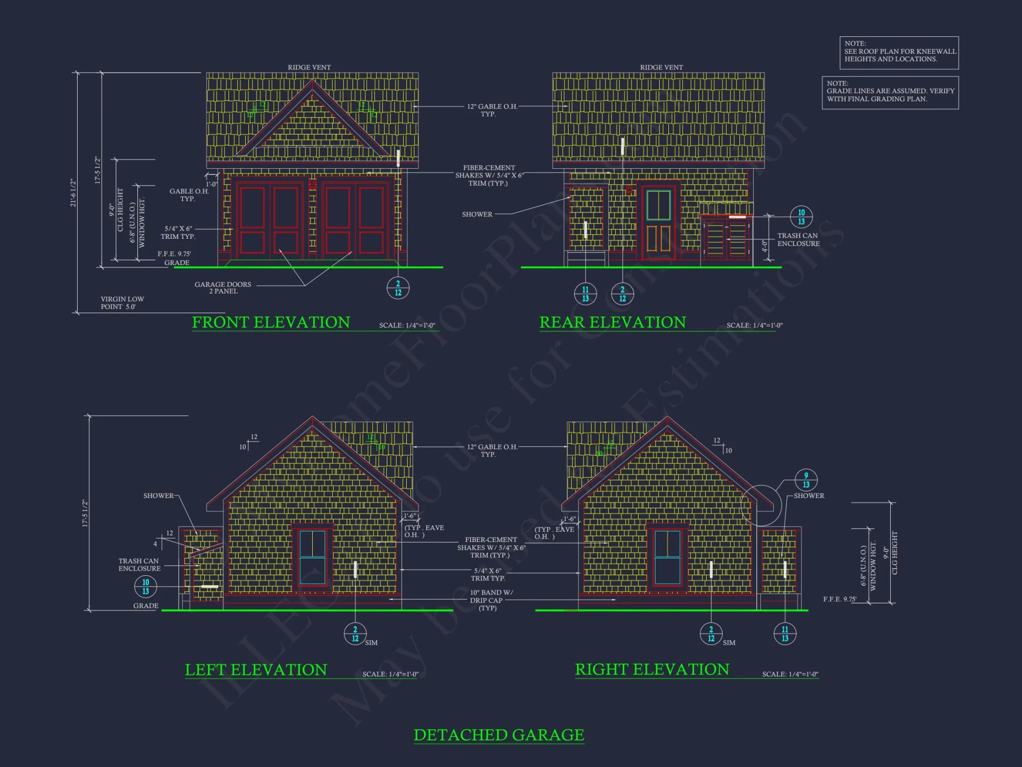 Modern Detached Garage Floor Plan for Small Vehicles