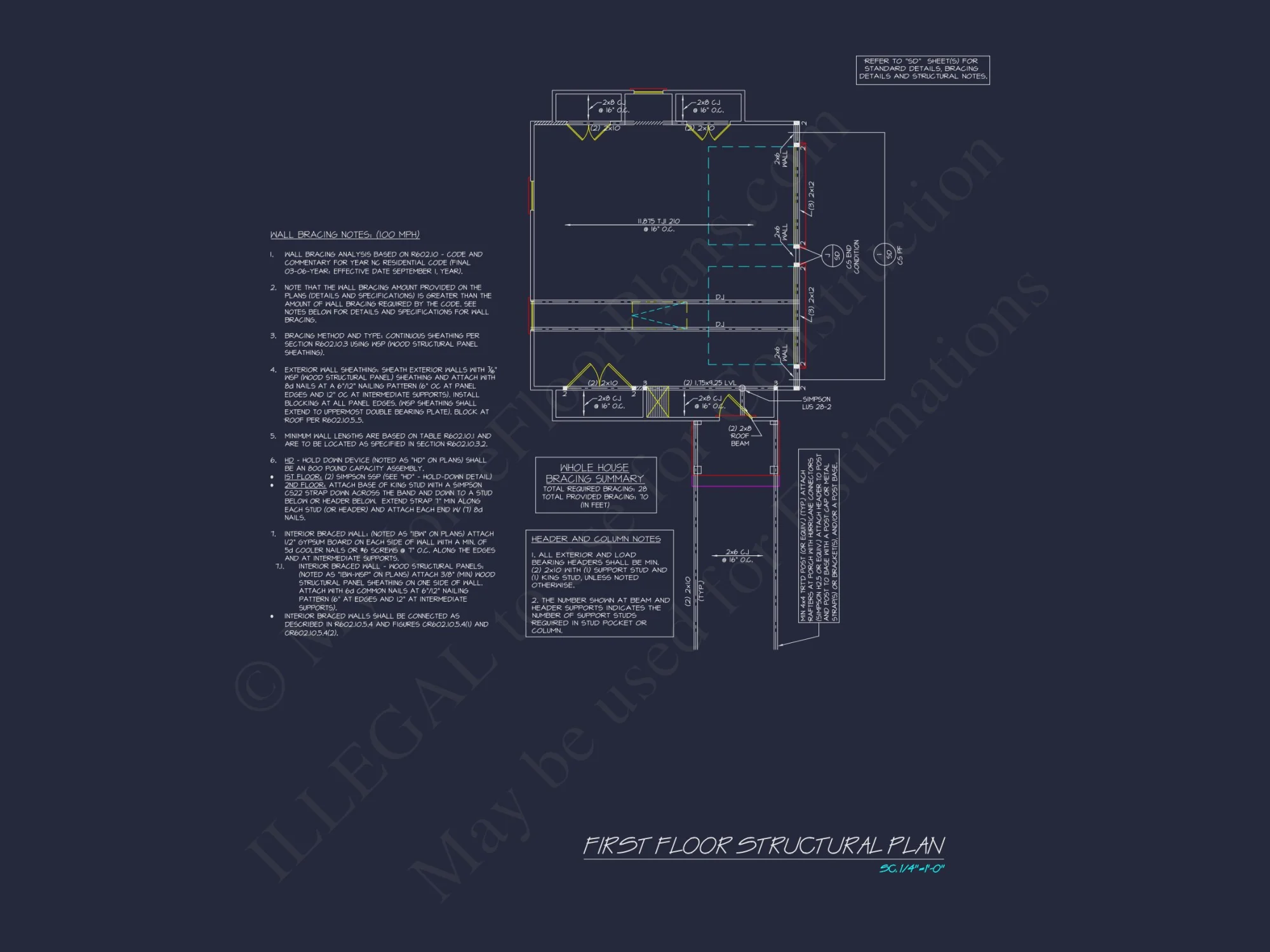 Craftsman house Plan: Garage Floor Plan with Blueprint Designs