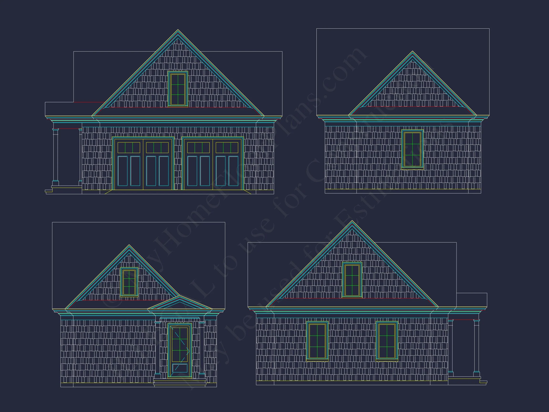 17-1717 GARAGE PLAN - Garage Floor Plan with Blueprint Designs 2 Craftsman house Plan: Garage Floor Plan with Blueprint Designs