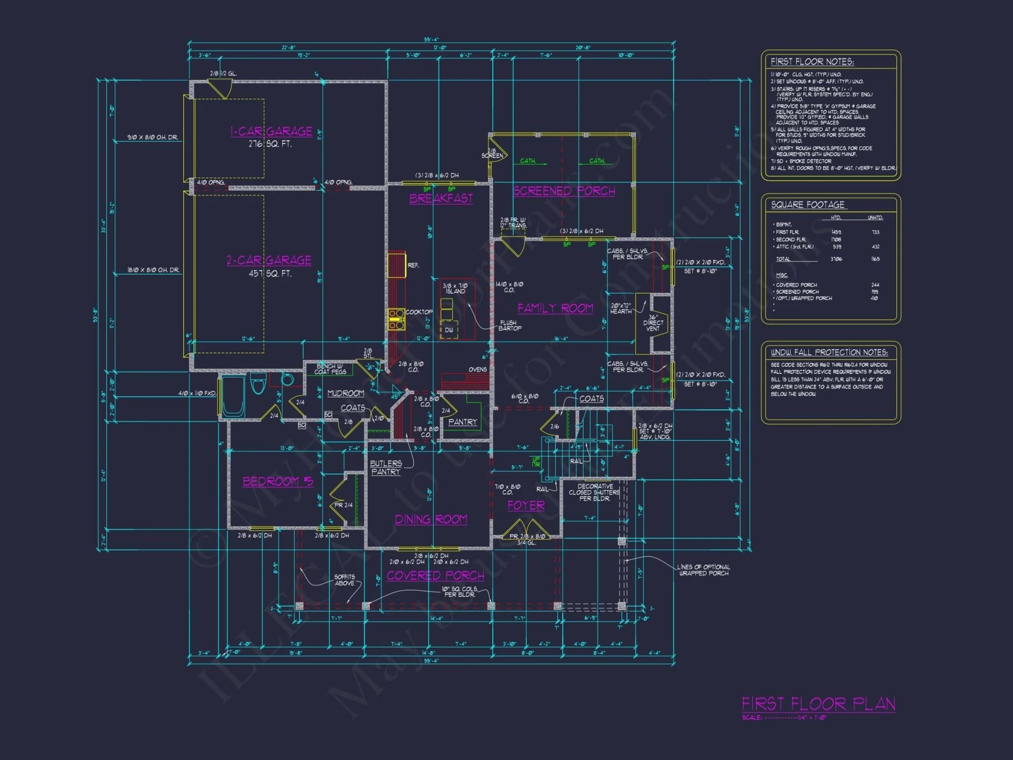Elegant house Plan with 5 Beds, CAD Designs, and Spacious Floor Plan